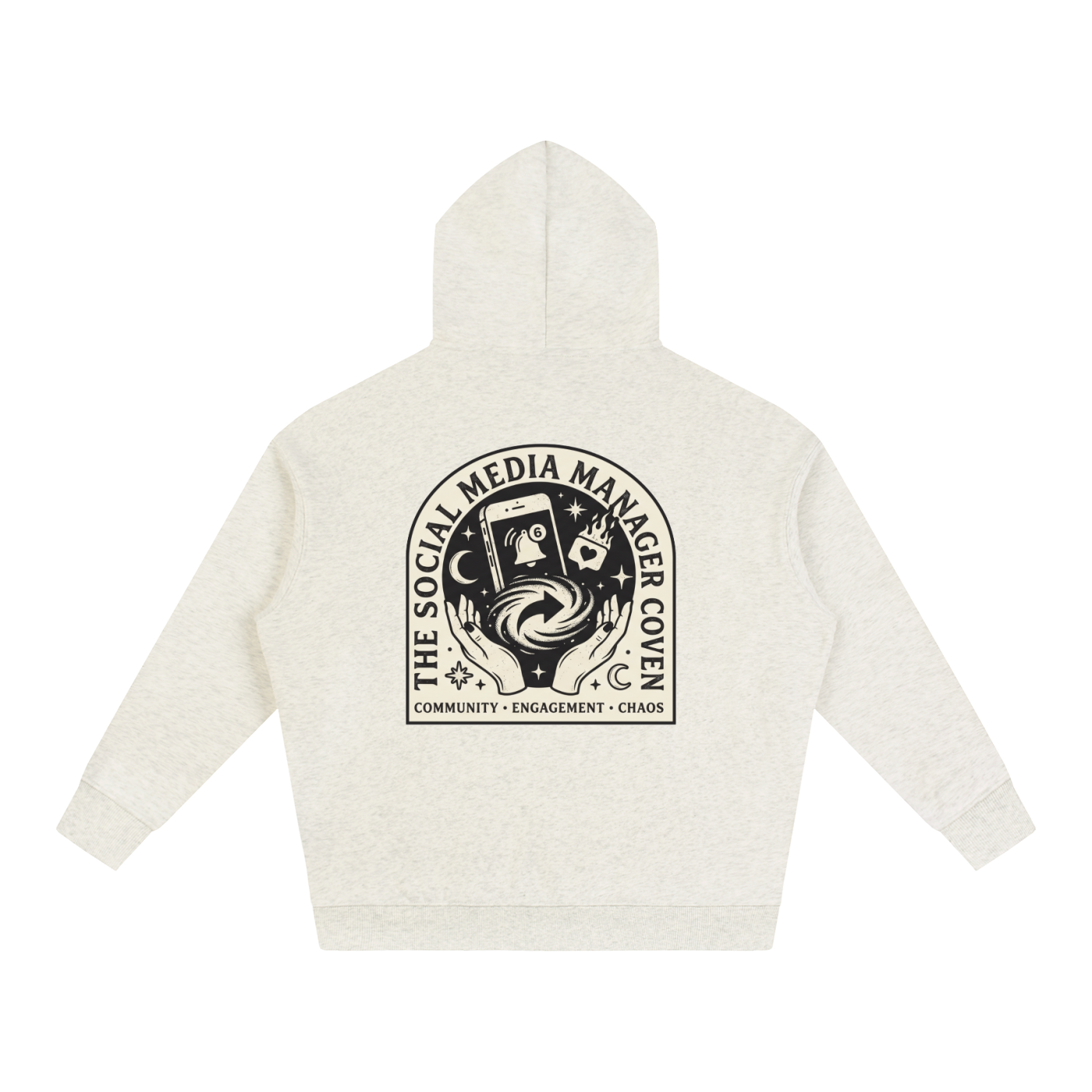 The Social Media Coven | Oversized Fleeced Hoodie