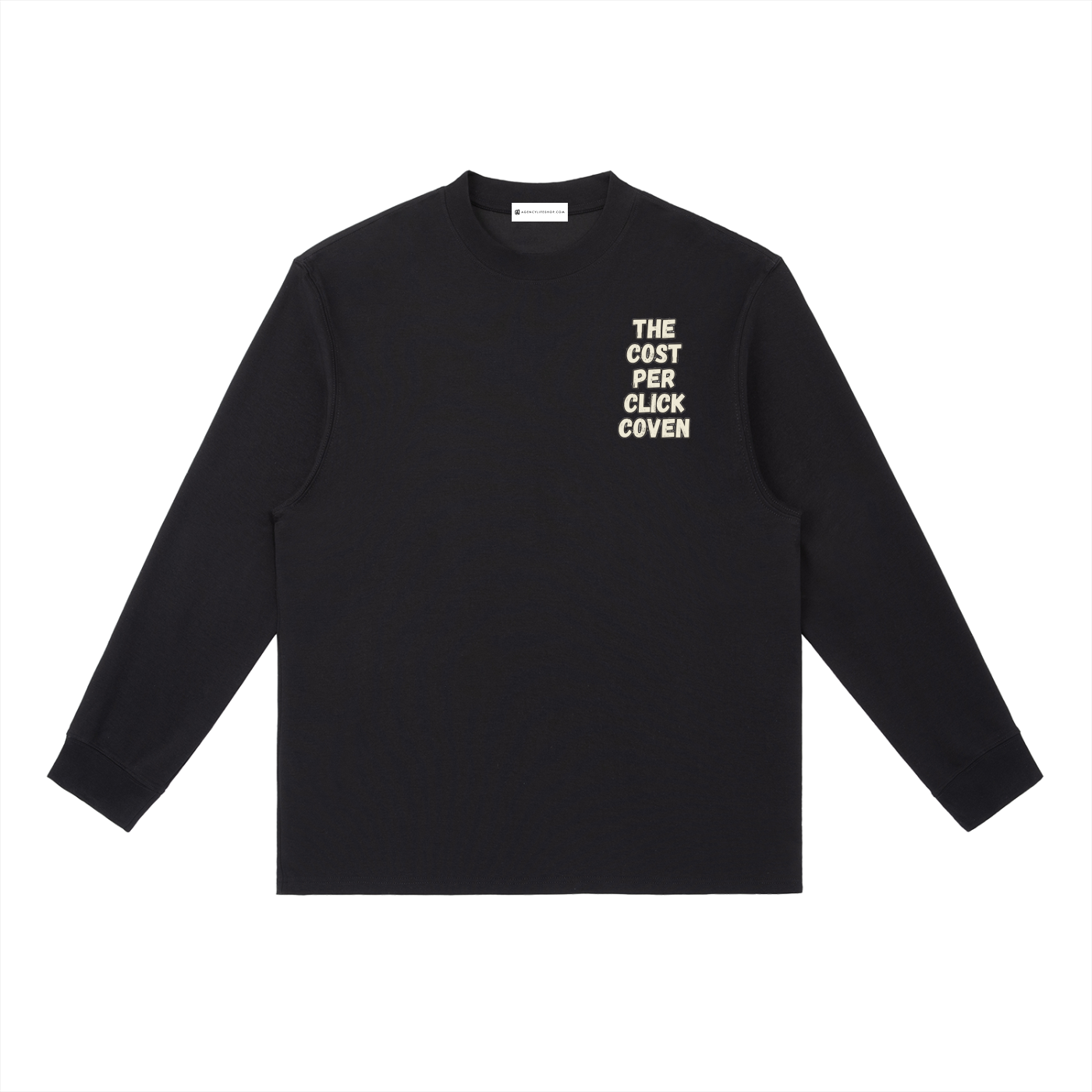 The Cost Per Click Coven | Essential Crewneck Long-Sleeve T-Shirt
