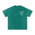Oh, Crop | Snow Washed Oversized Cotton T-Shirt