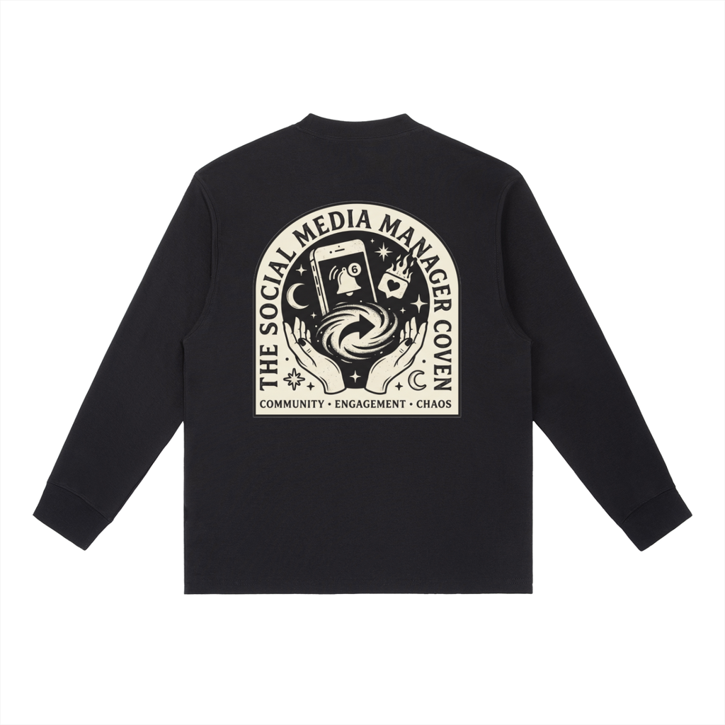 The Social Media Manager Coven | Essential Crewneck Long-Sleeve T-Shirt