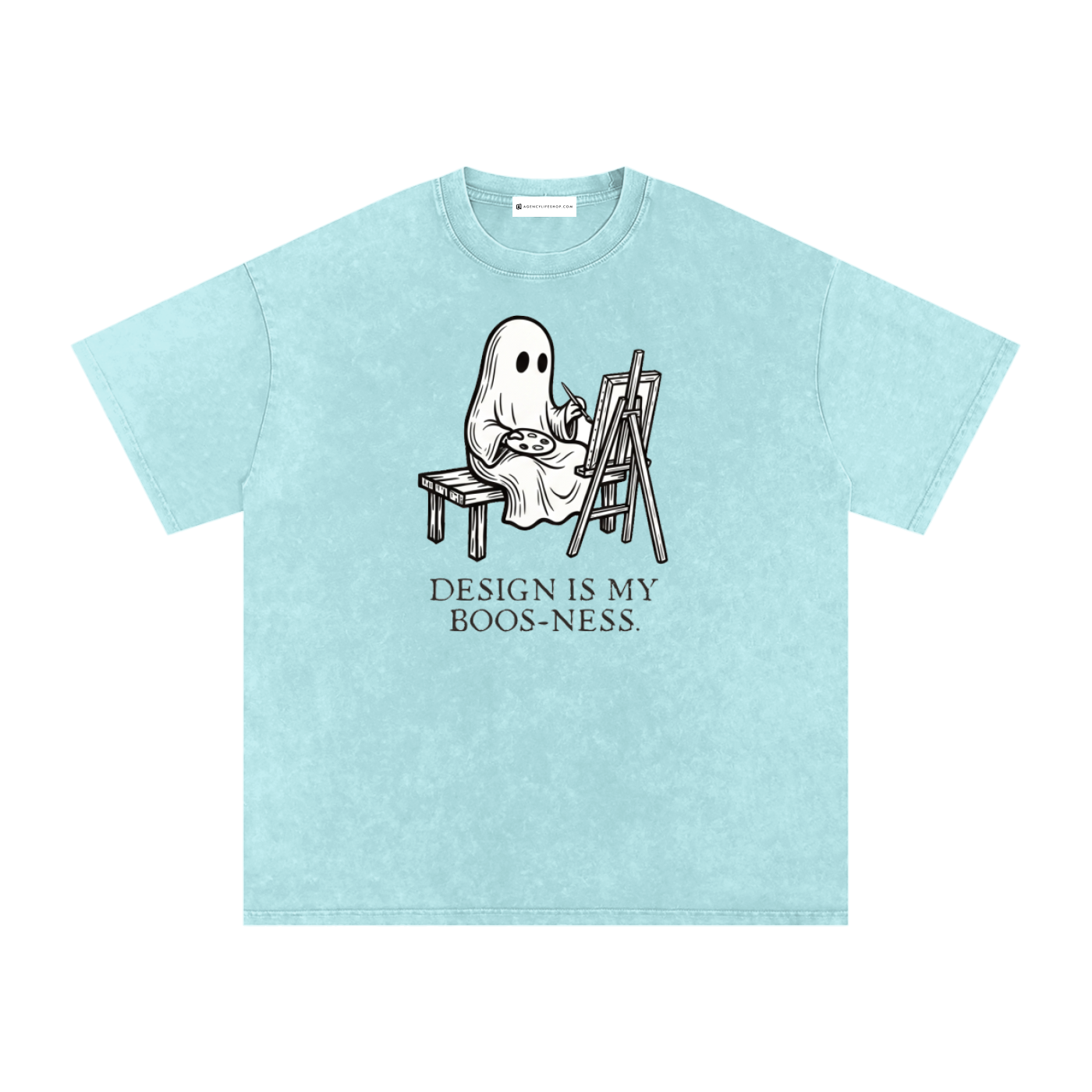 Design is My Boos-ness | Snow Washed Oversized Cotton T-Shirt