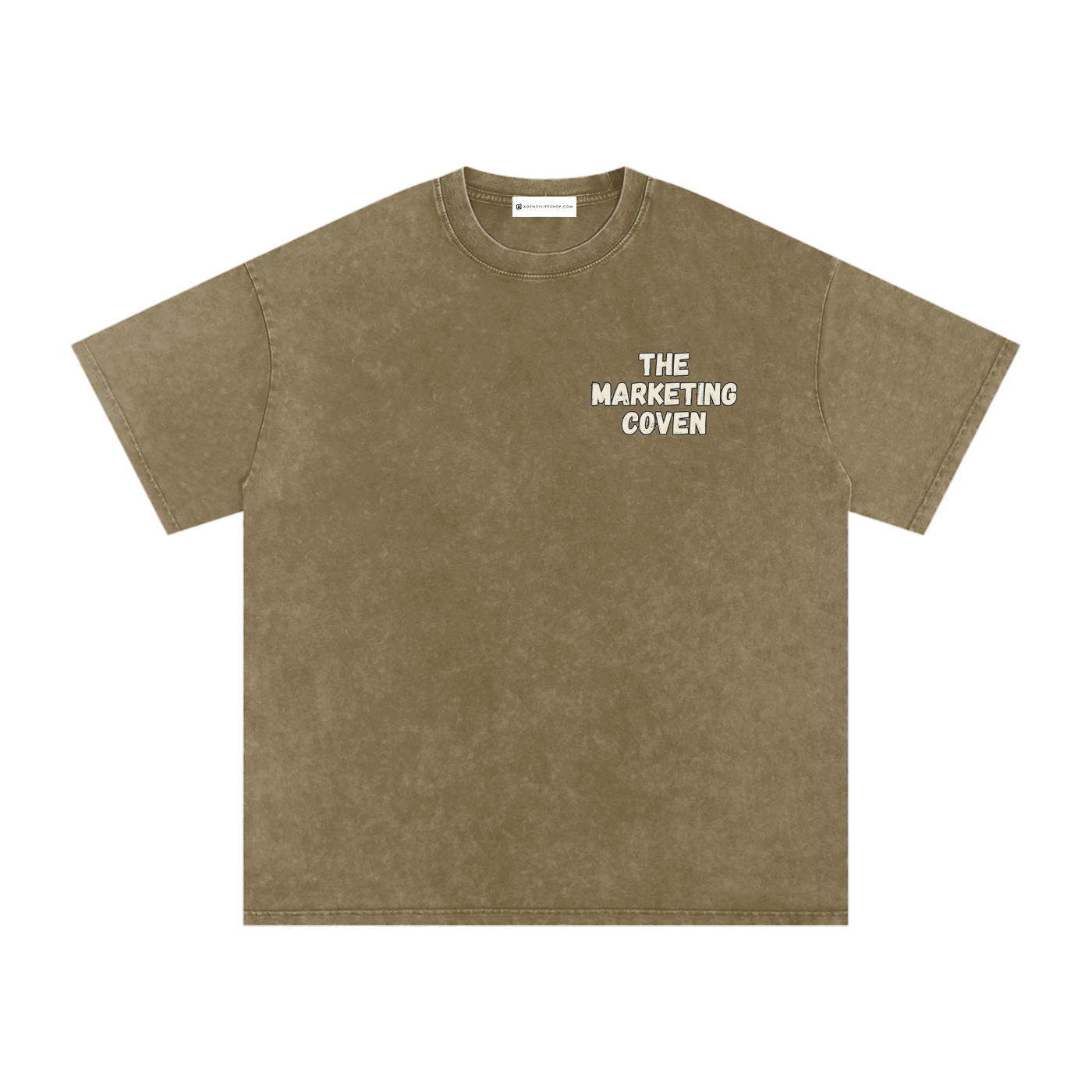 The Marketing Coven | Snow Washed Oversized Cotton T-Shirt