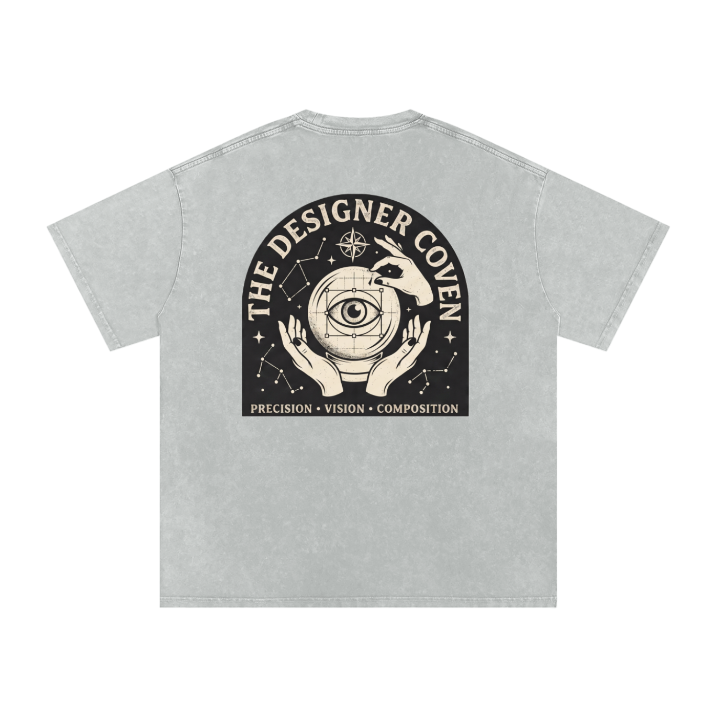 The Designer Coven | Snow Washed Oversized Cotton T-Shirt