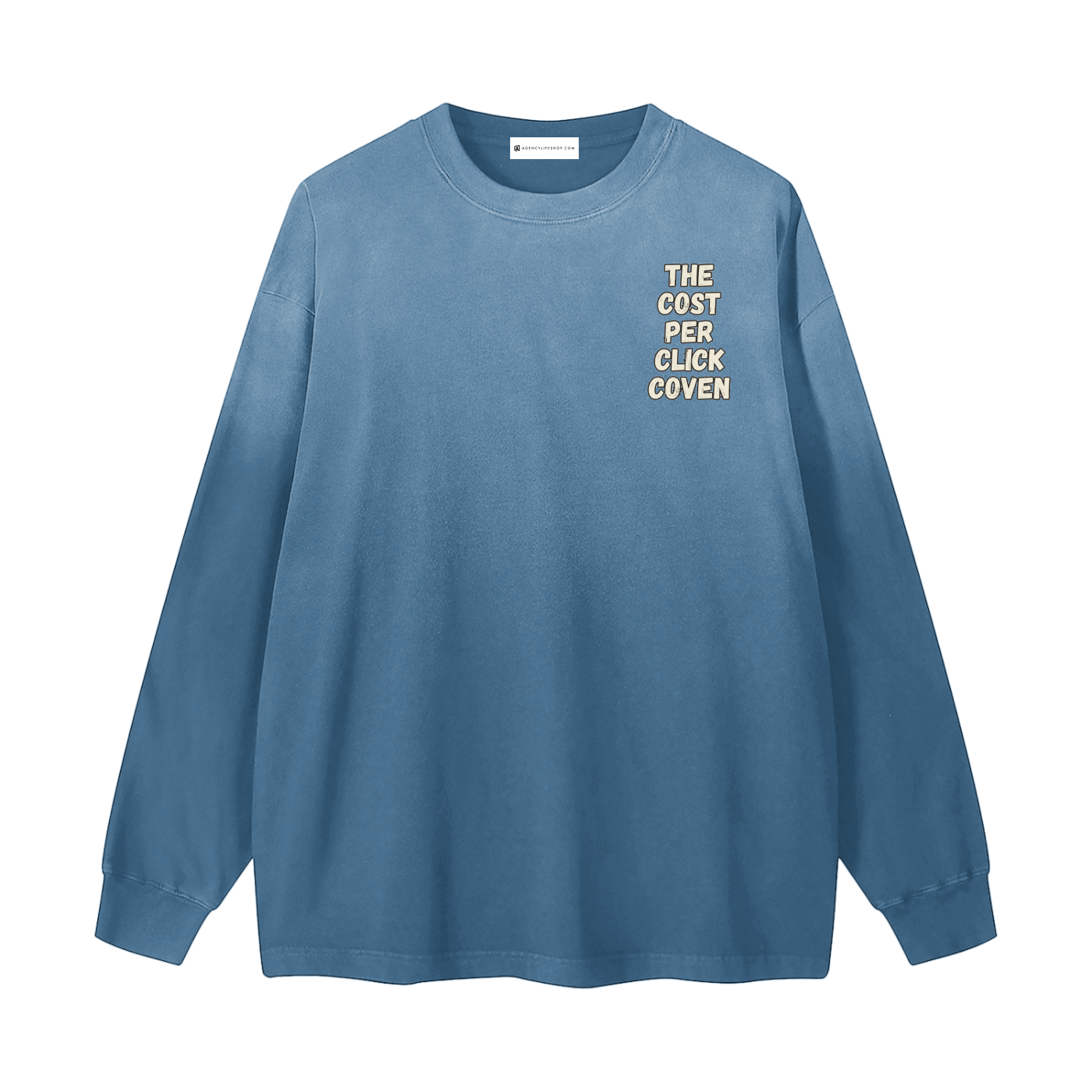 The Cost Per Click Coven | Gradient Washed Long Sleeve T-Shirt