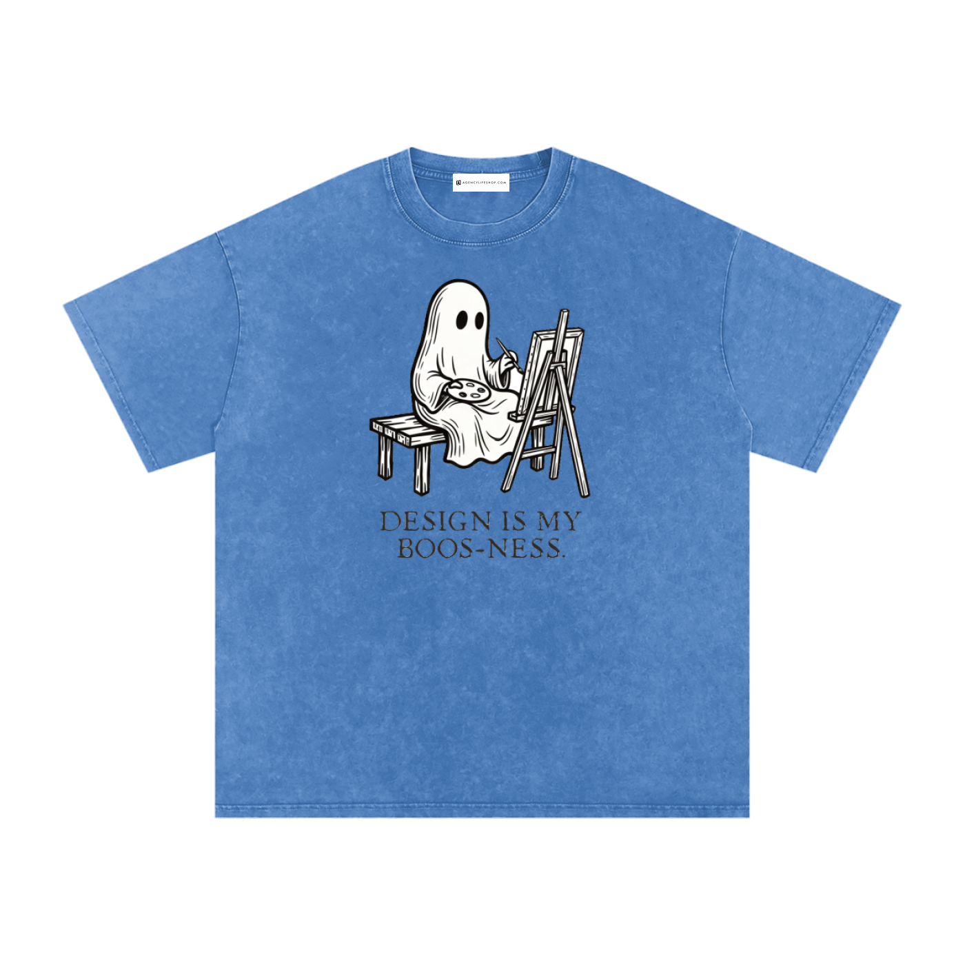 Design is My Boos-ness | Snow Washed Oversized Cotton T-Shirt