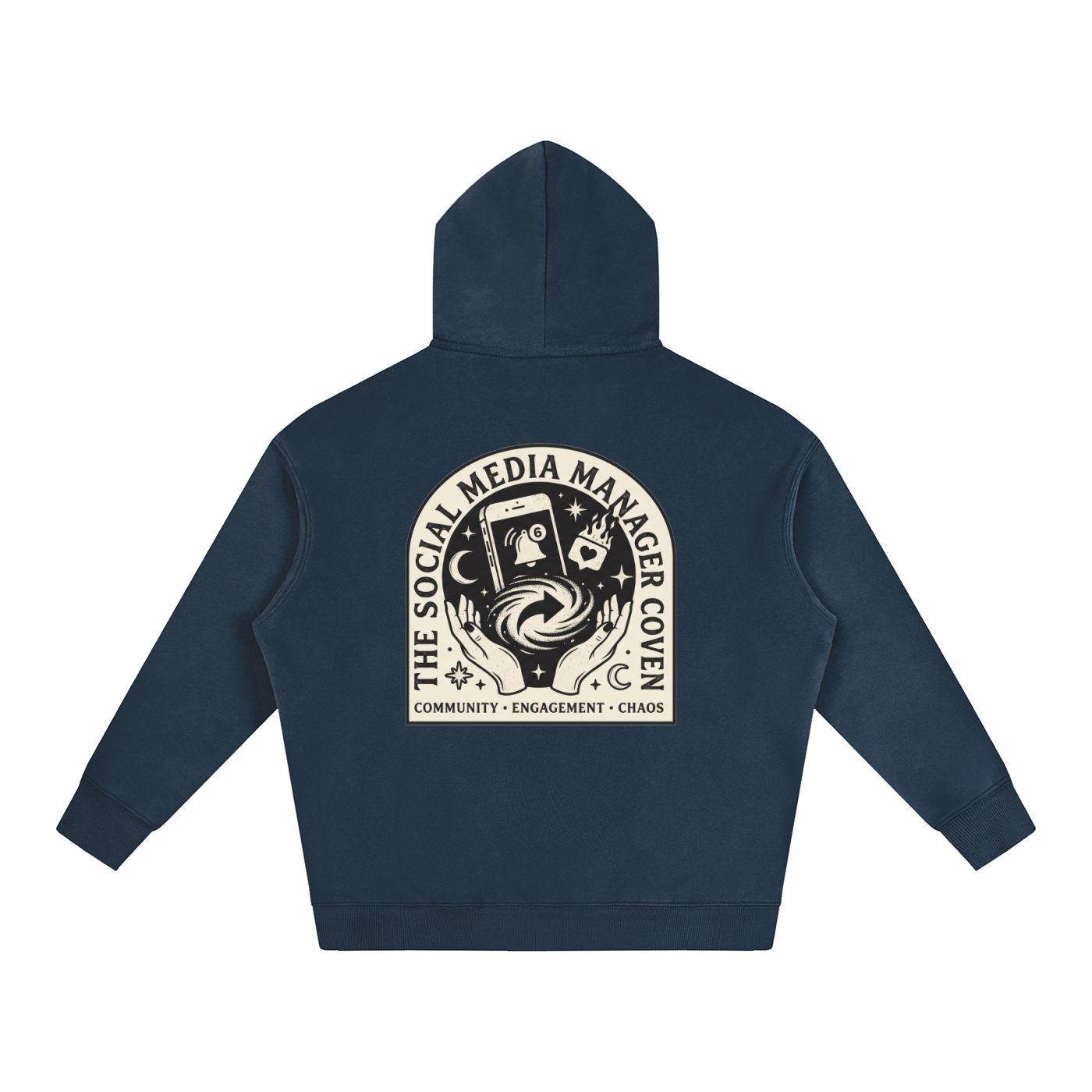 The Social Media Coven | Oversized Fleeced Hoodie