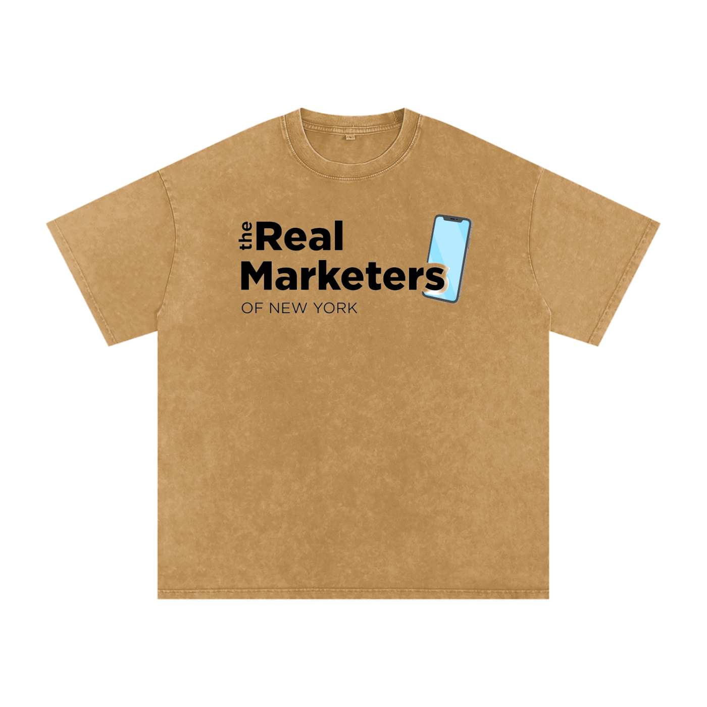 Real Marketer: New York | Snow Washed Oversized Cotton T-Shirt