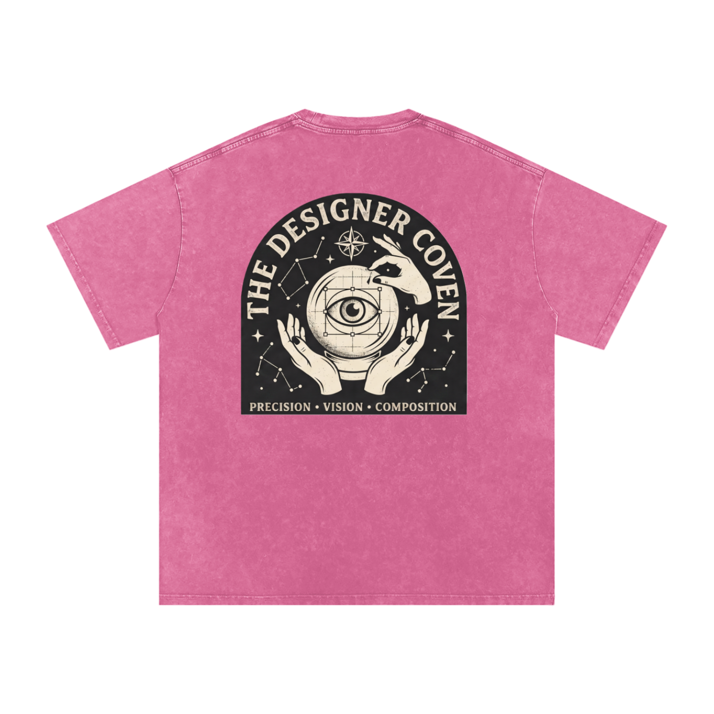The Designer Coven | Snow Washed Oversized Cotton T-Shirt