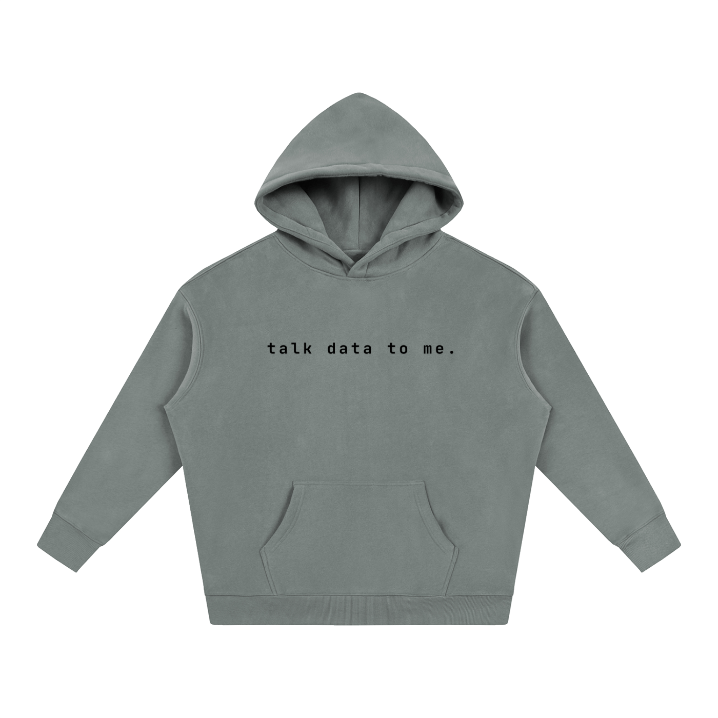 Talk Data To Me | Oversize Fleeced Hoodie