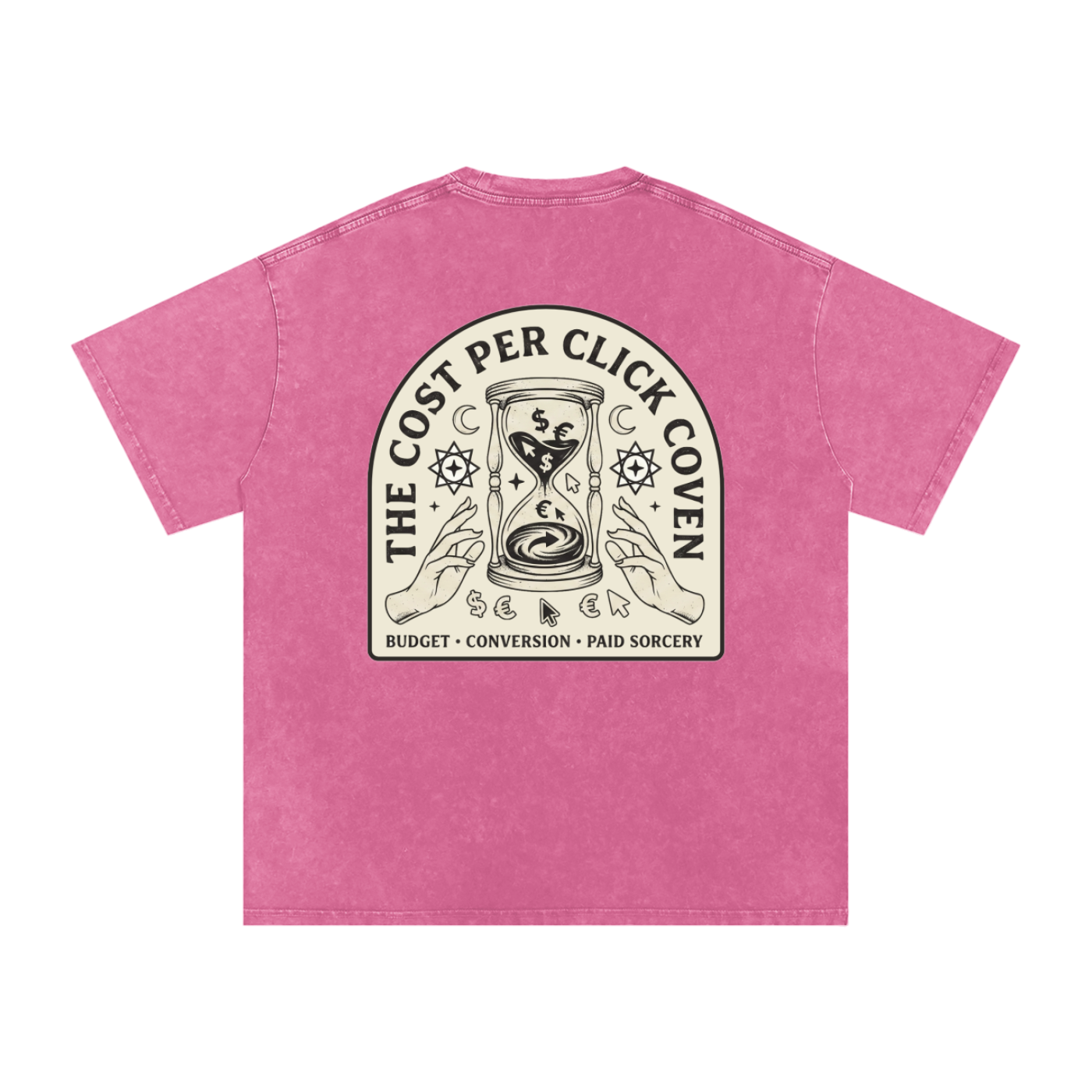 The Cost Per Click Coven | Snow Washed Oversized Cotton T-Shirt