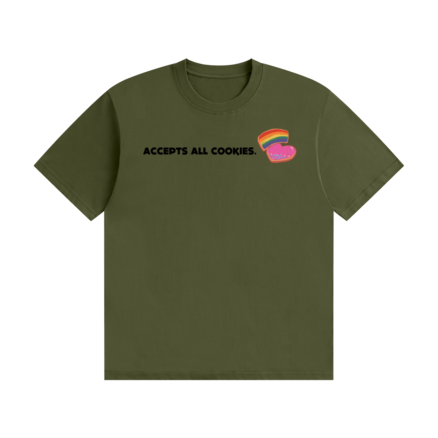 Accepts All Cookies | Unisex Seamless Cotton T-Shirt