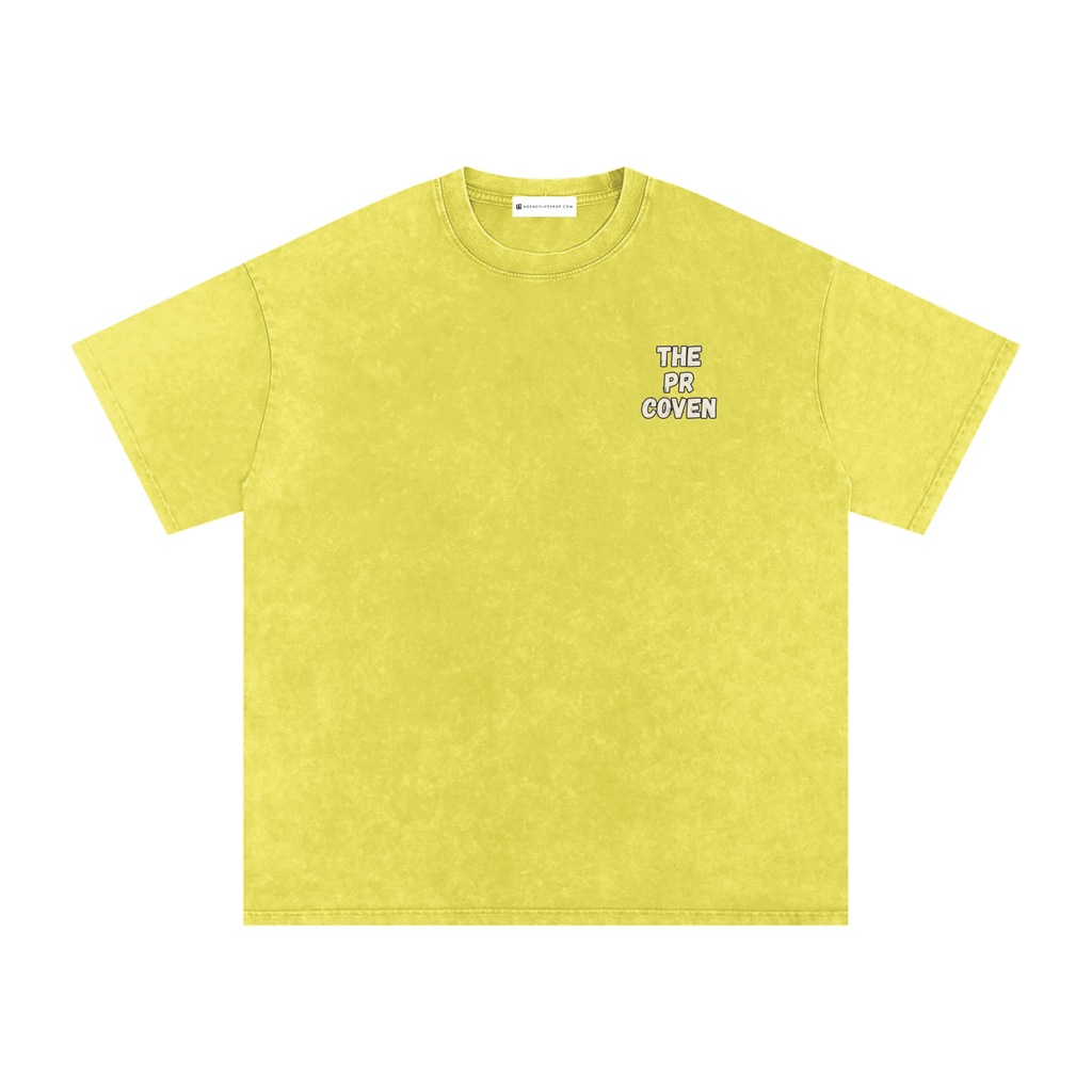 The PR Coven | Snow Washed Oversized Cotton T-Shirt