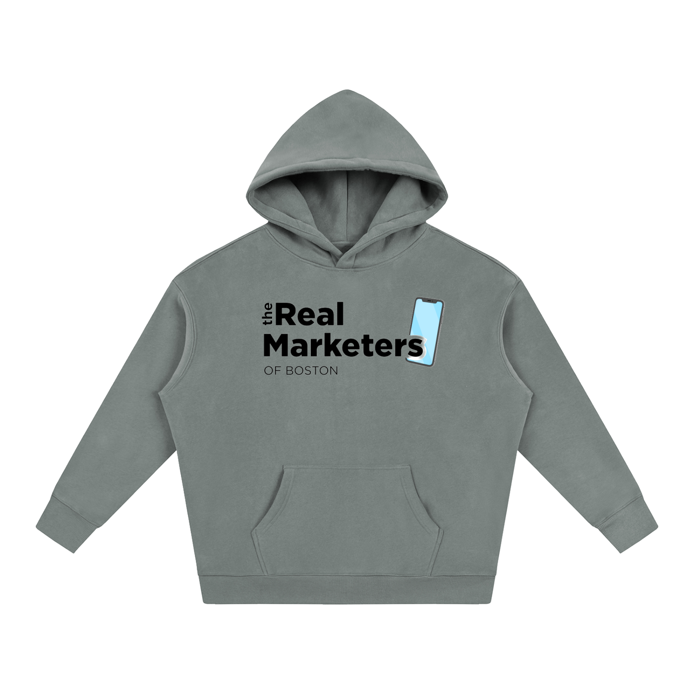 The Real Marketers of Boston | Oversize Fleeced Hoodie