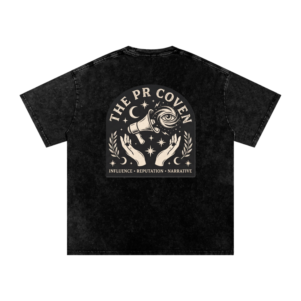 The PR Coven | Snow Washed Oversized Cotton T-Shirt