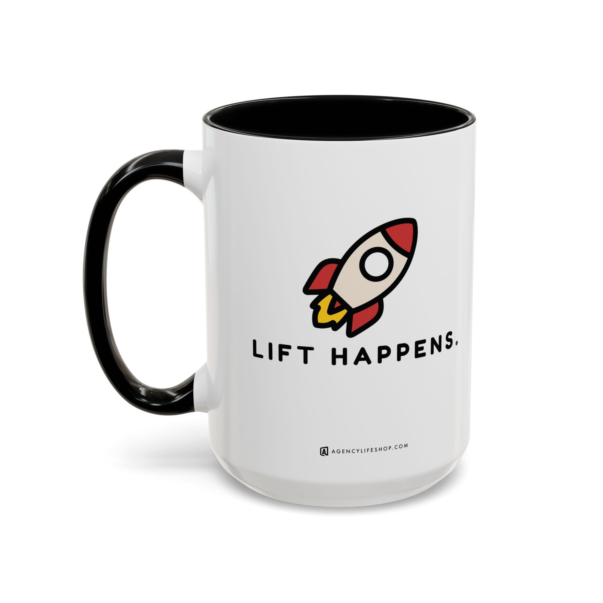 Lift Happens | Accent Coffee Mug (11, 15oz)