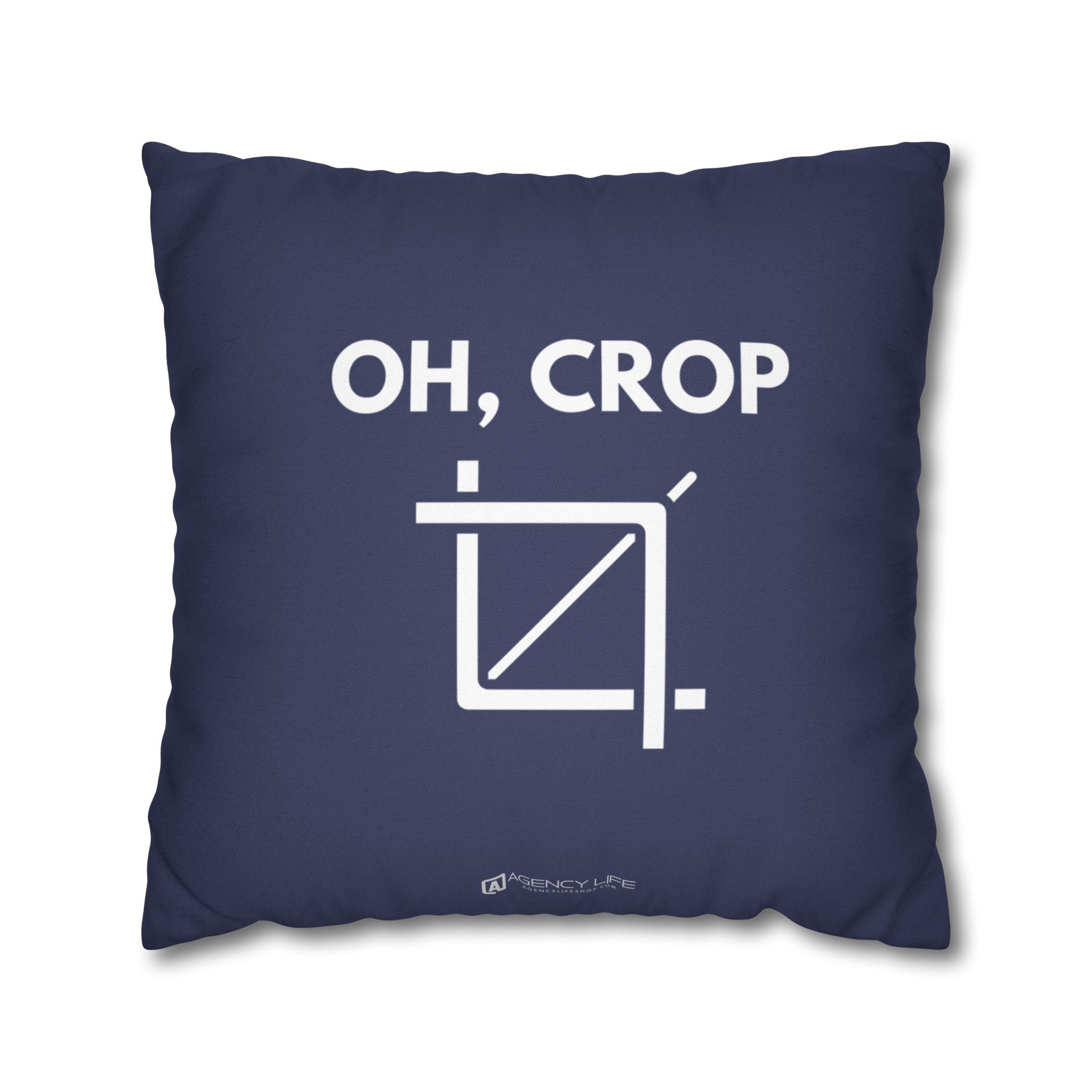Oh, Crop | Polyester Square Pillowcase