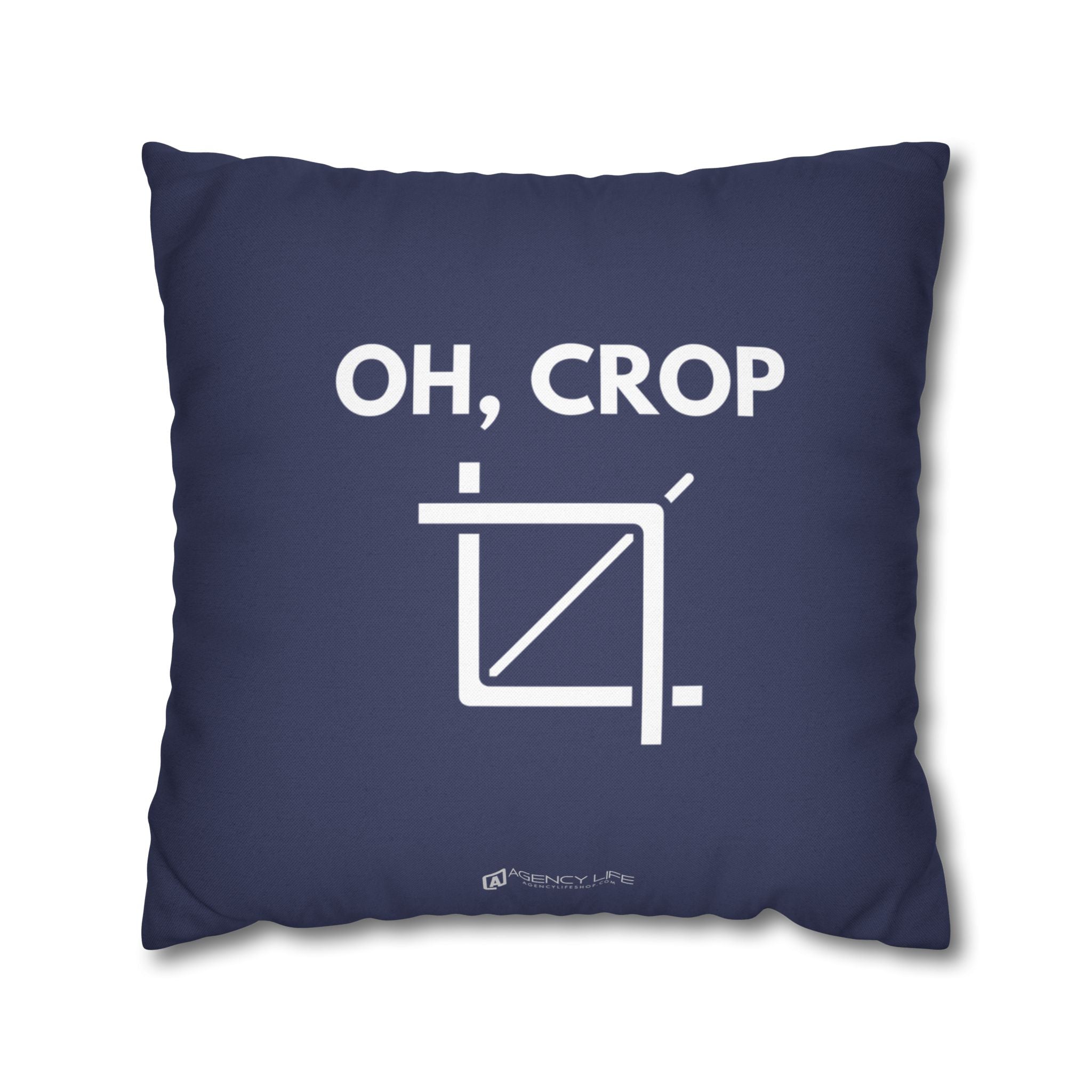 Oh, Crop | Polyester Square Pillowcase