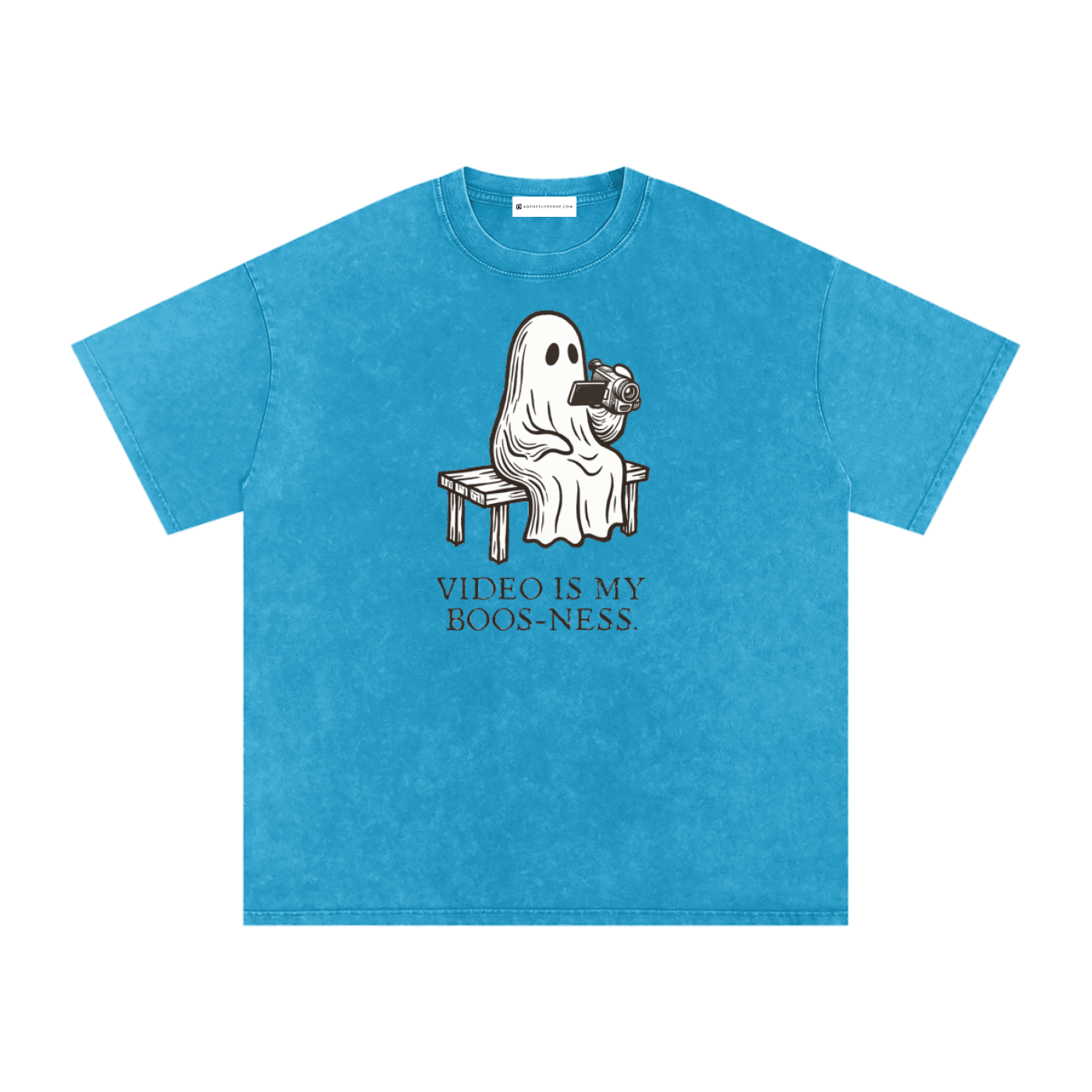 Video is My Boos-ness | Snow Washed Oversized Cotton T-Shirt