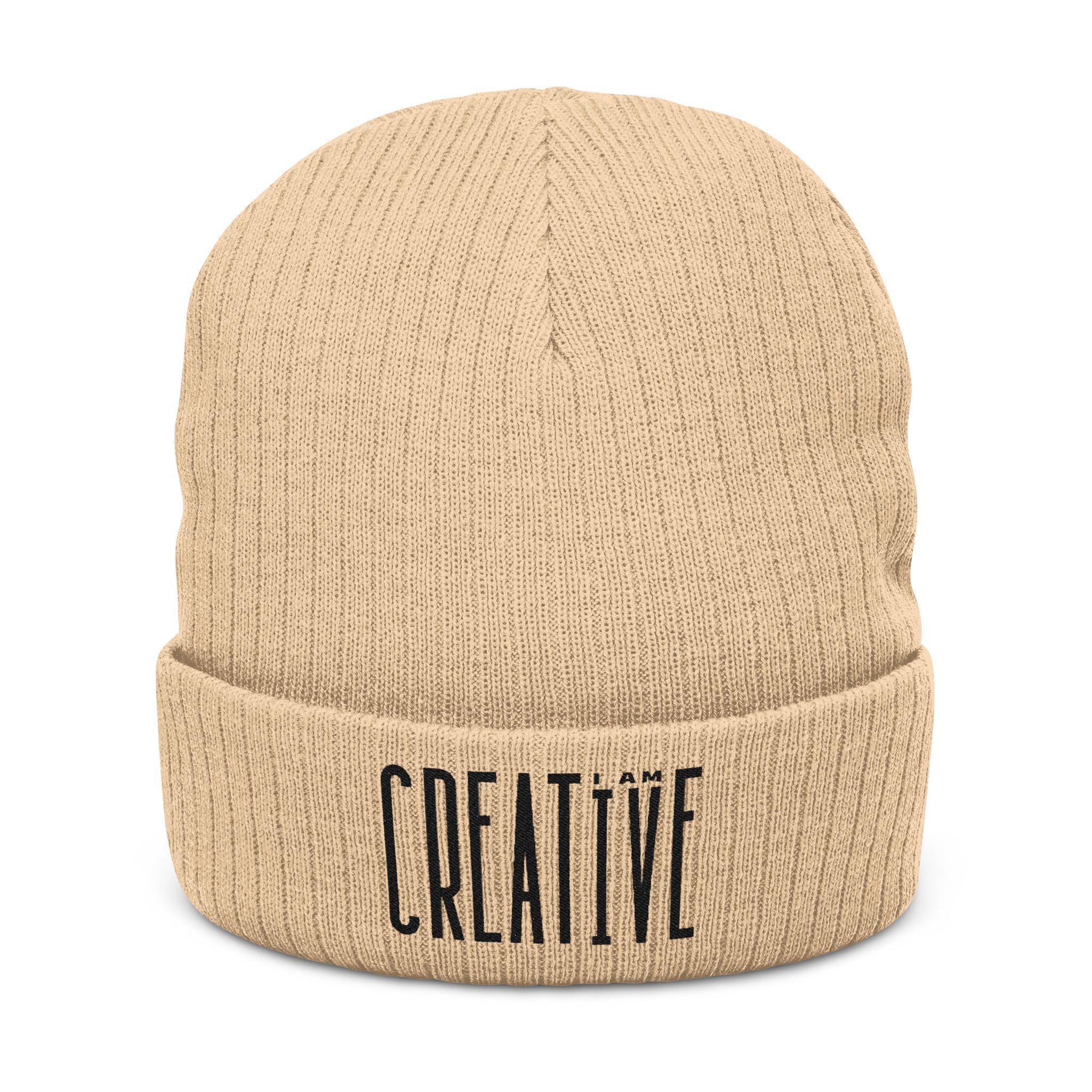 I Am Creative | Ribbed Knit Beanie