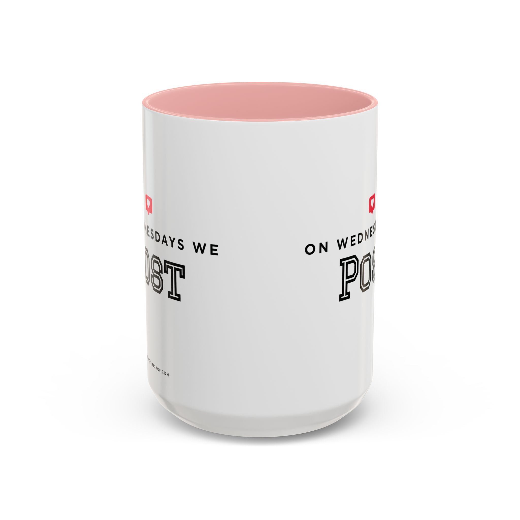 On Wednesdays, We Post | Accent Coffee Mug (11, 15oz)