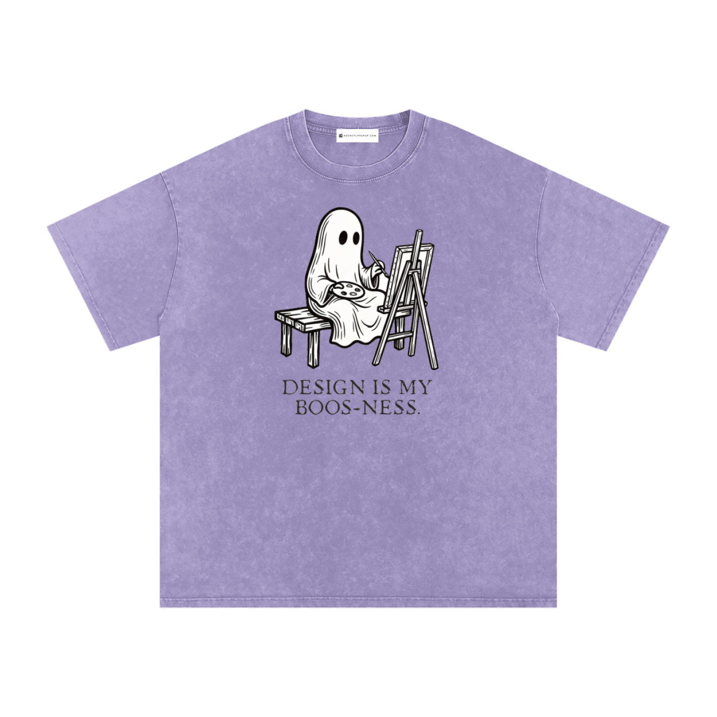 Design is My Boos-ness | Snow Washed Oversized Cotton T-Shirt