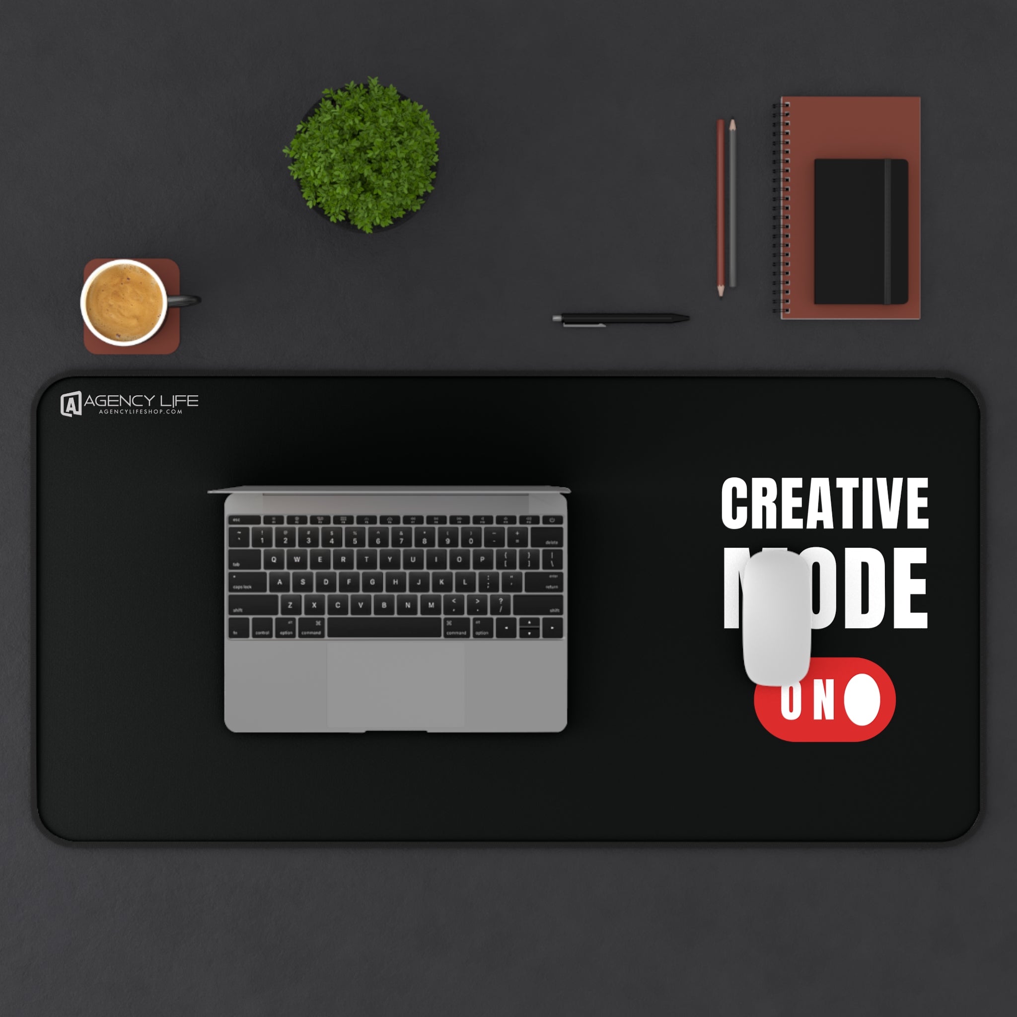 Creative Mode: On | Desk Mat