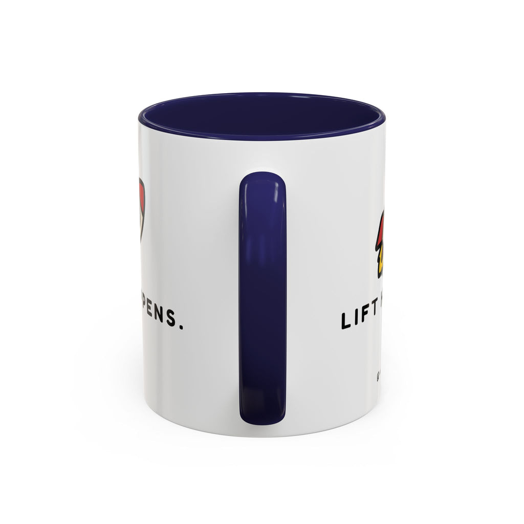 Lift Happens | Accent Coffee Mug (11, 15oz)