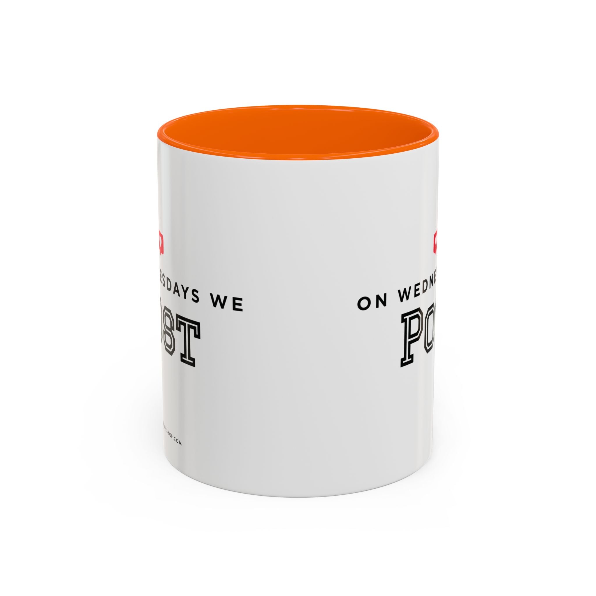 On Wednesdays, We Post | Accent Coffee Mug (11, 15oz)