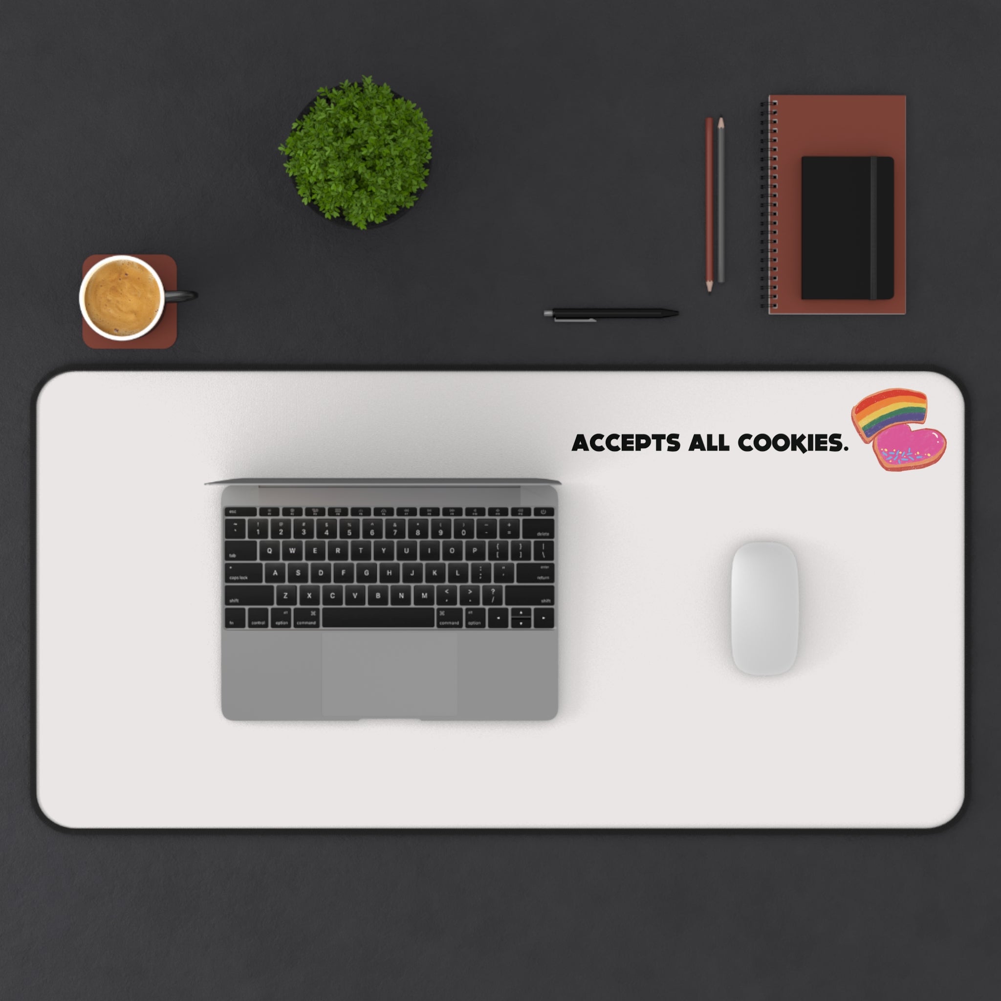 Accepts All Cookies | Desk Mat