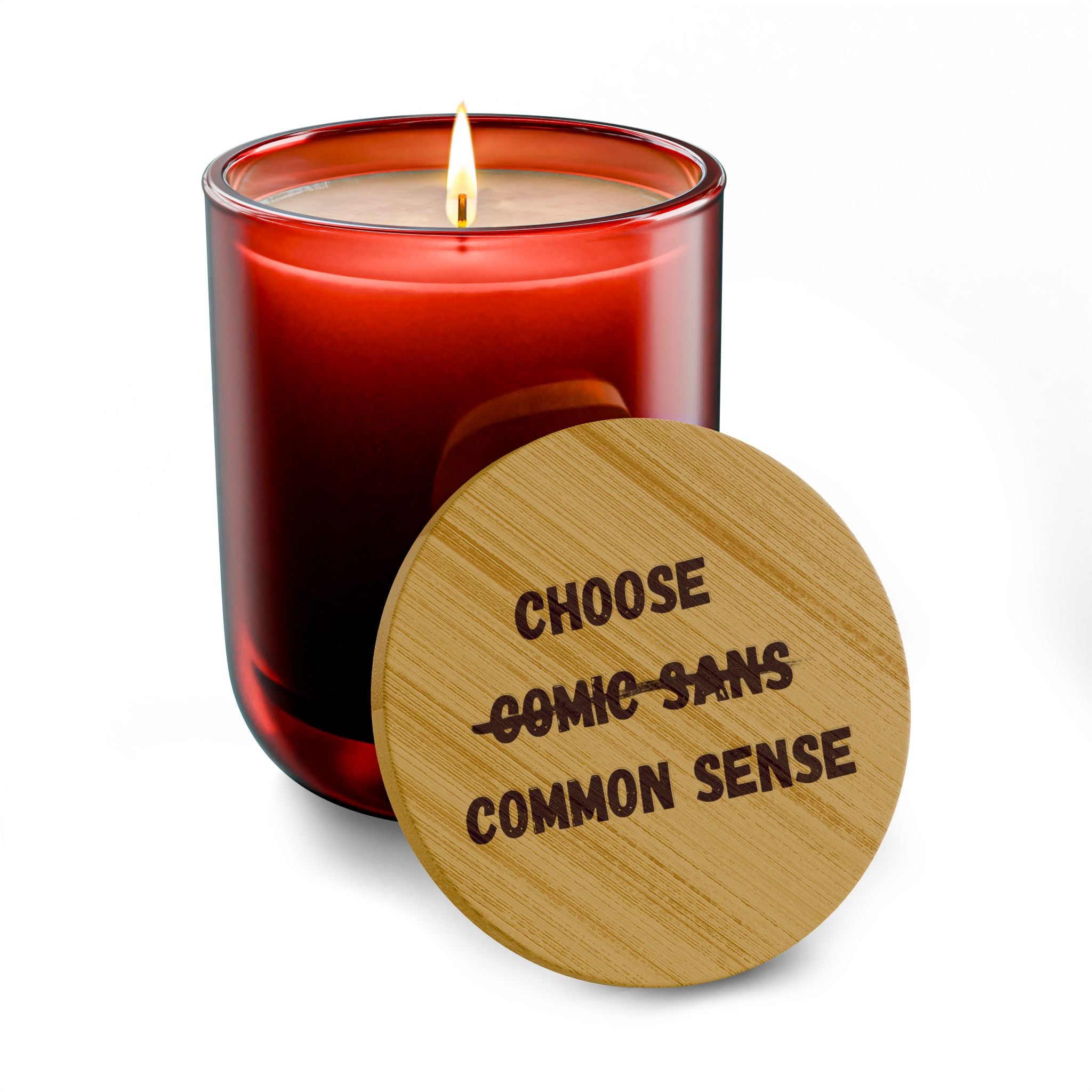 Choose Common Sense | Engraved 14oz Scented Soy Candle