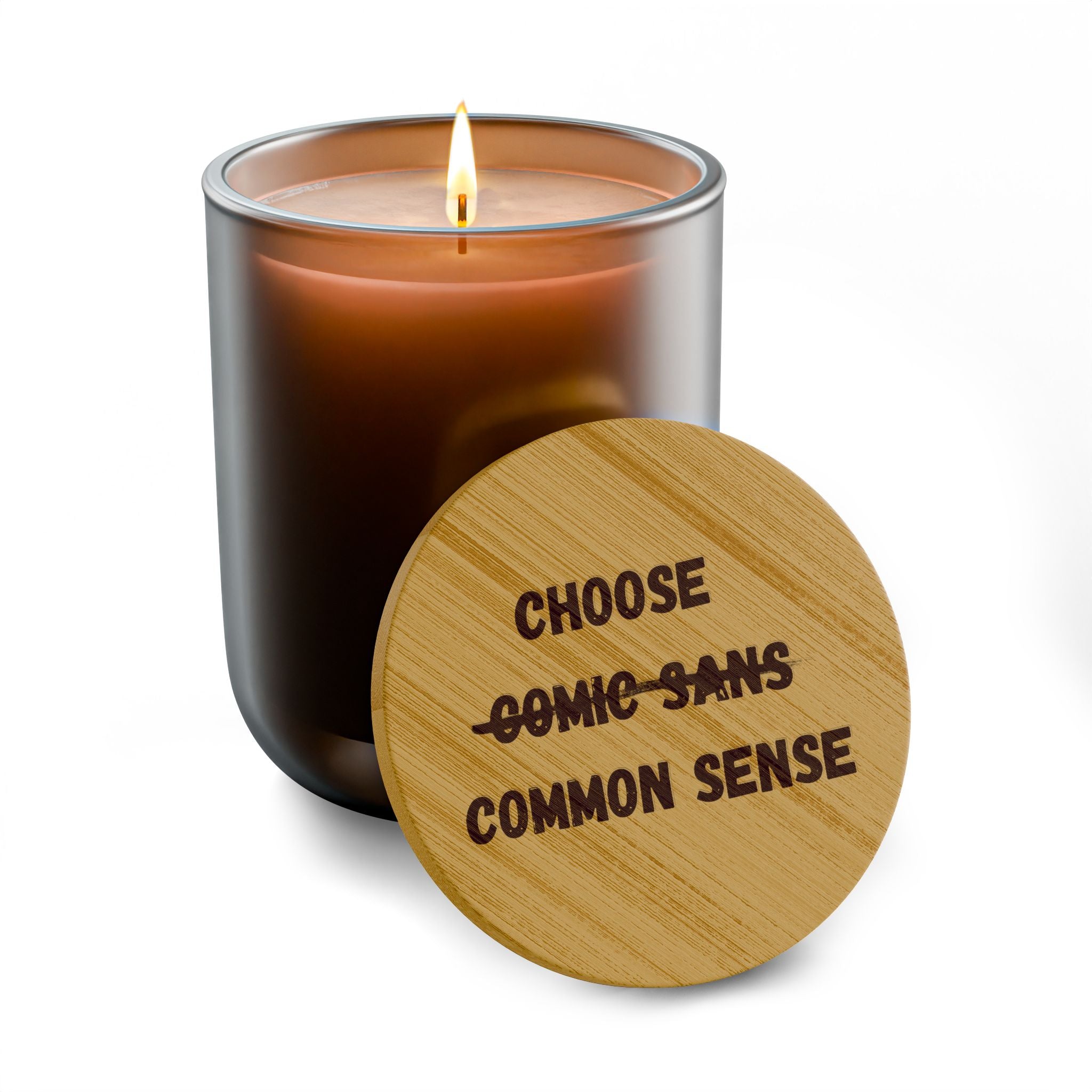 Choose Common Sense | Engraved 14oz Scented Soy Candle