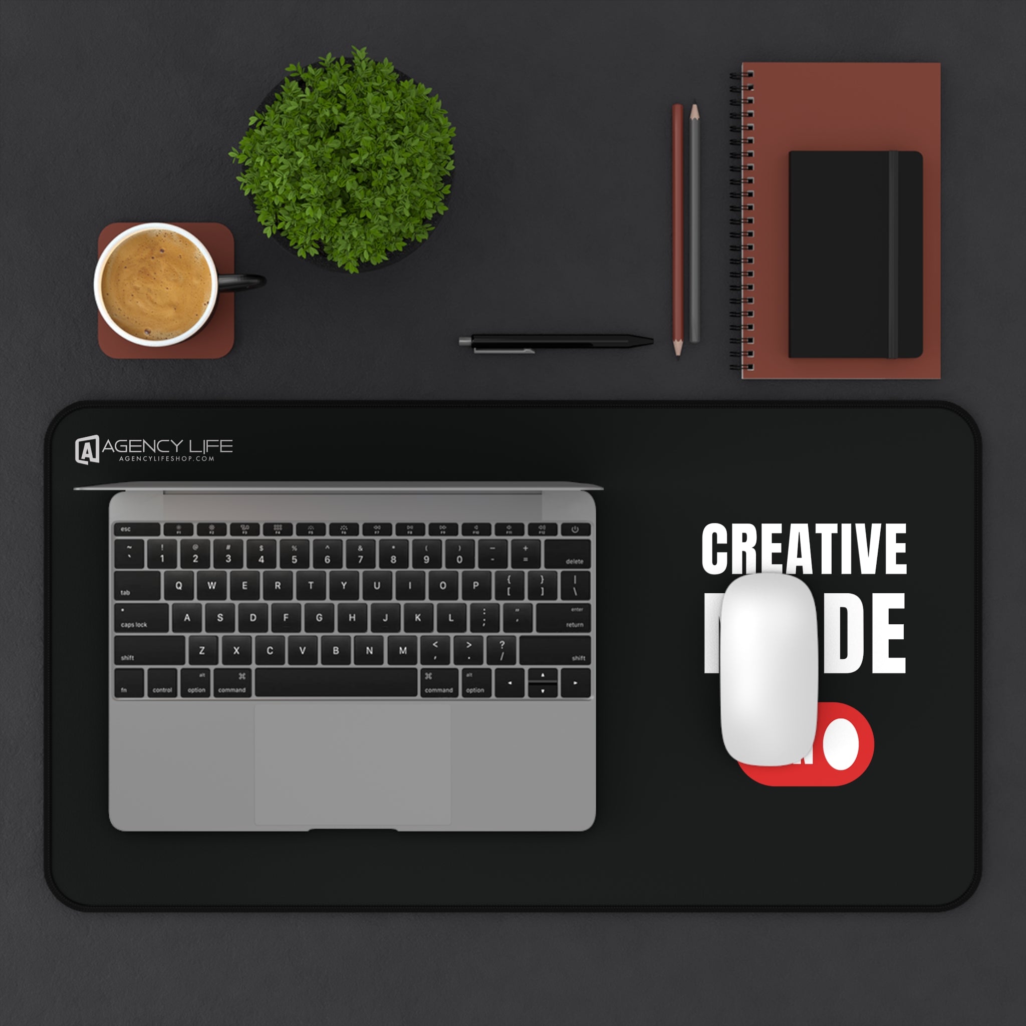 Creative Mode: On | Desk Mat