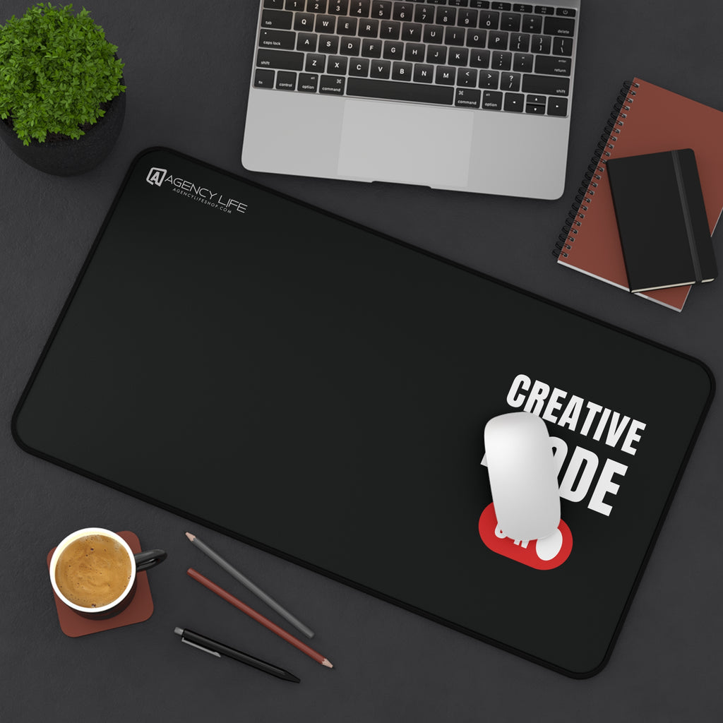 Creative Mode: On | Desk Mat