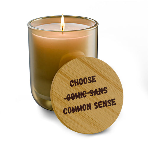 Choose Common Sense | Engraved 14oz Scented Soy Candle