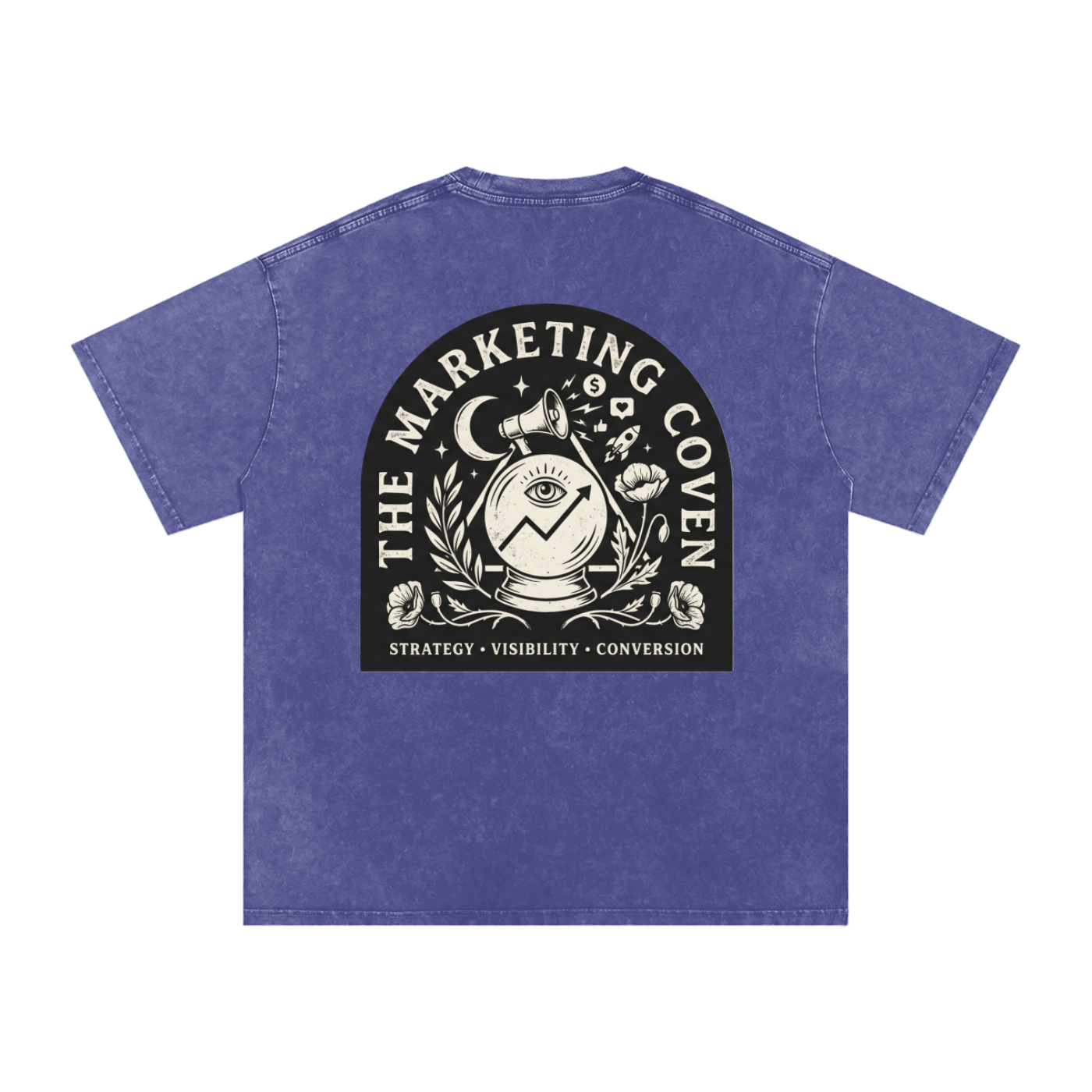 The Marketing Coven | Snow Washed Oversized Cotton T-Shirt