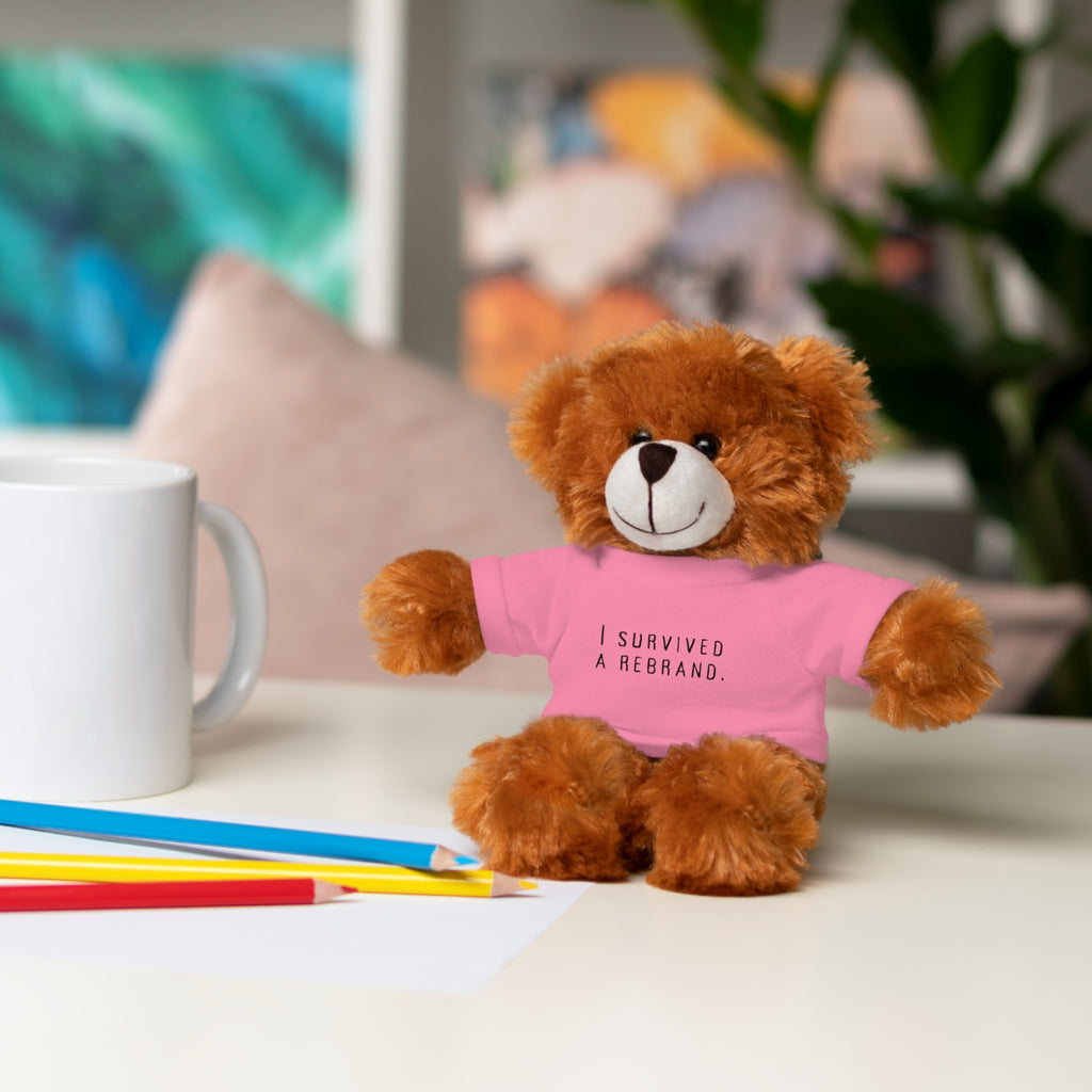 I Survived A Rebrand | Plush Stuffed Toy with Graphic Tee