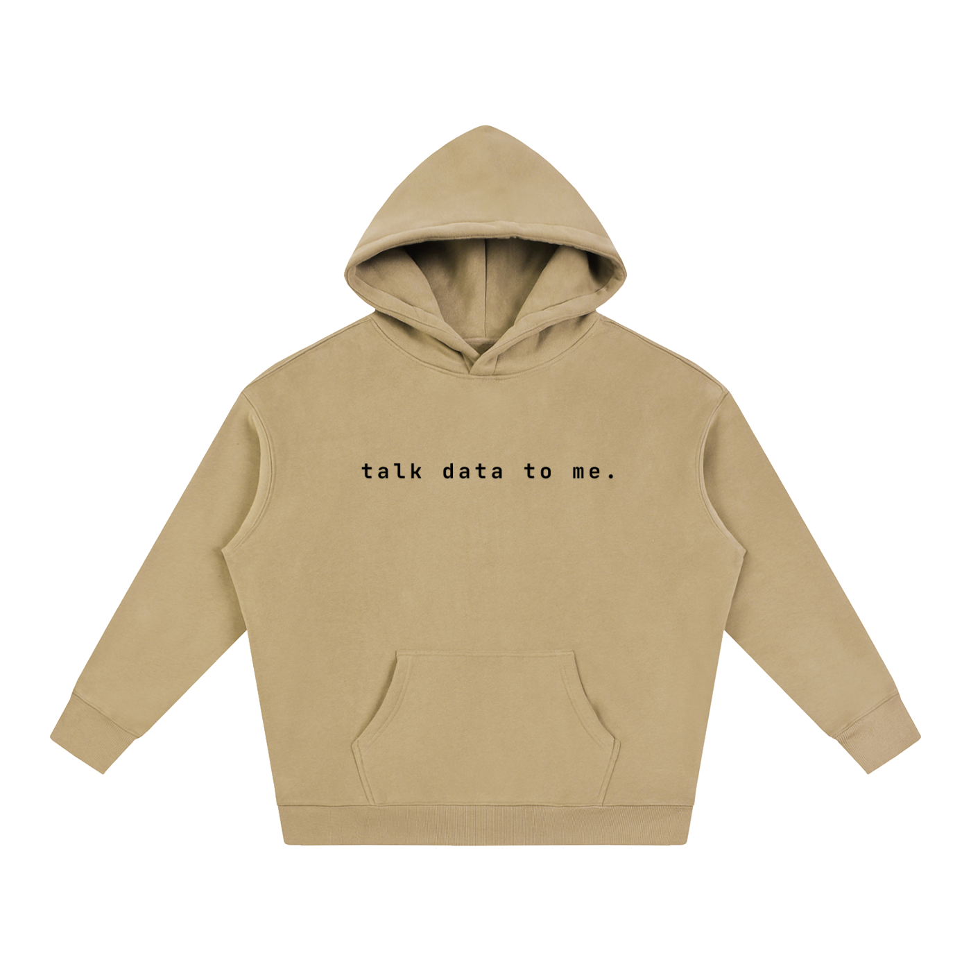 Talk Data To Me | Oversize Fleeced Hoodie