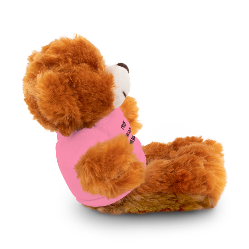 Choose Common Sense | Plush Stuffed Toy with Graphic Tee