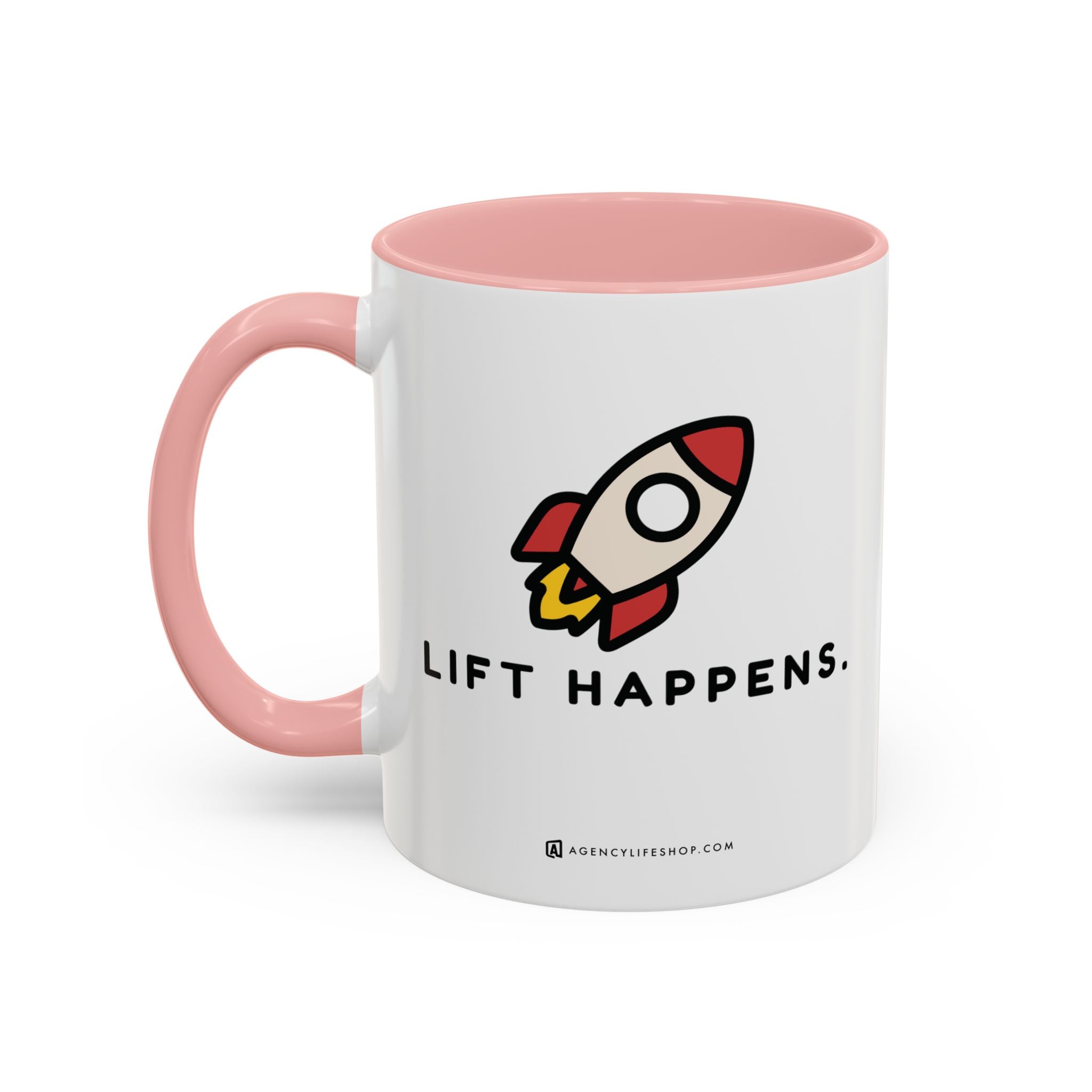 Lift Happens | Accent Coffee Mug (11, 15oz)