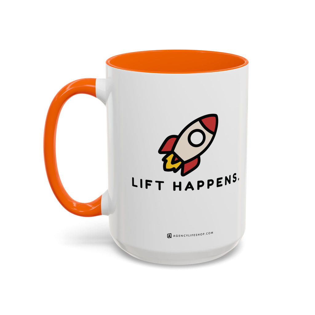Lift Happens | Accent Coffee Mug (11, 15oz)