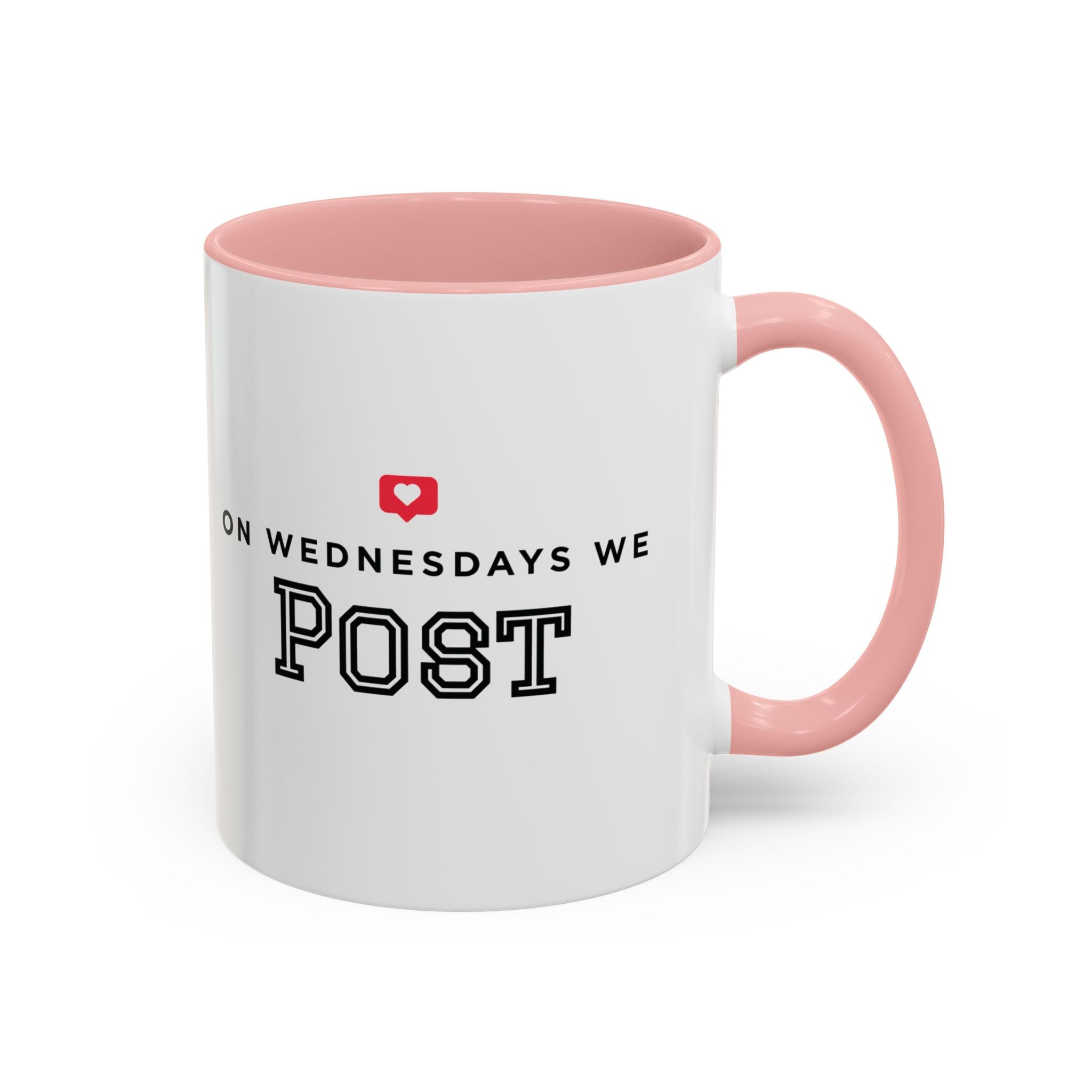 On Wednesdays, We Post | Accent Coffee Mug (11, 15oz)