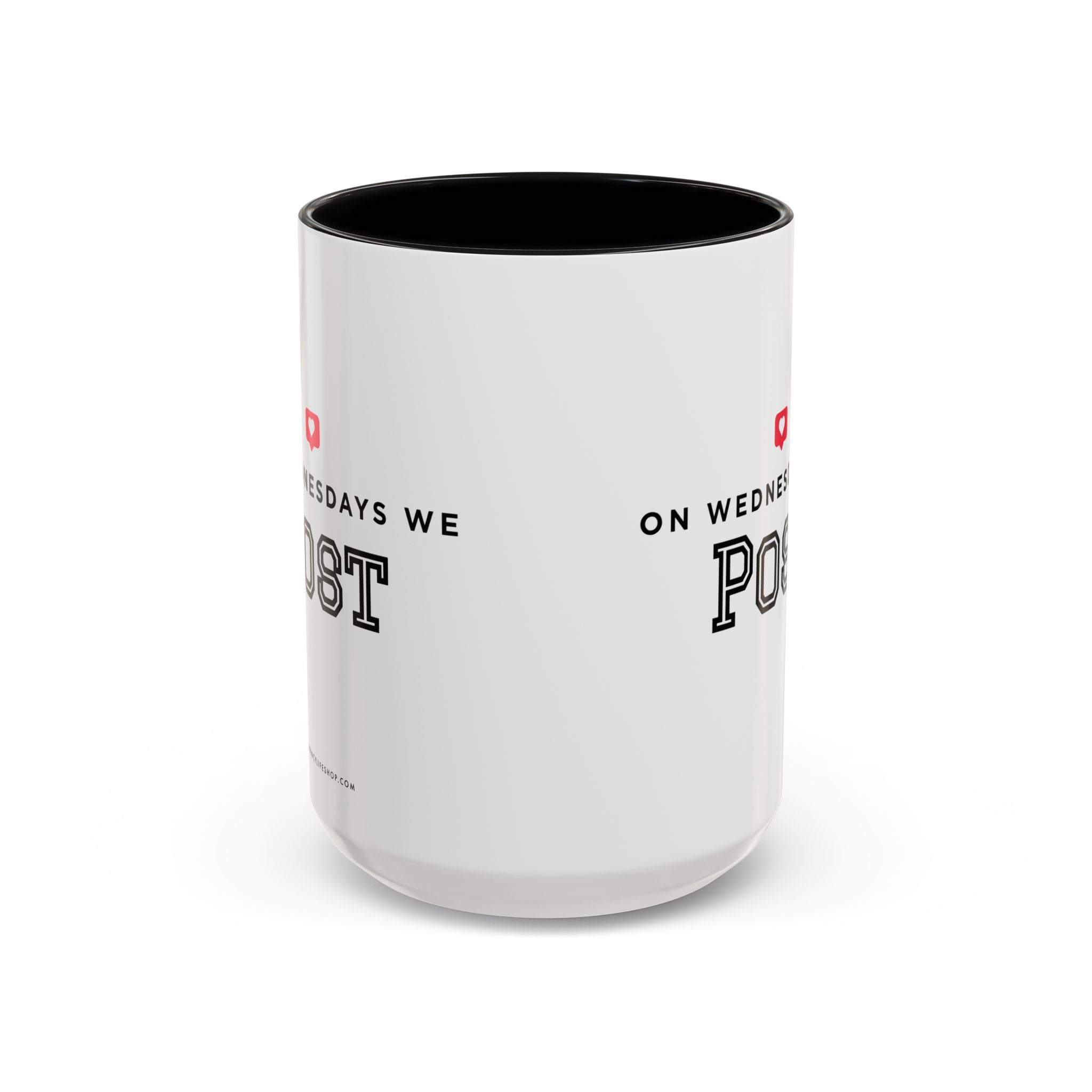 On Wednesdays, We Post | Accent Coffee Mug (11, 15oz)