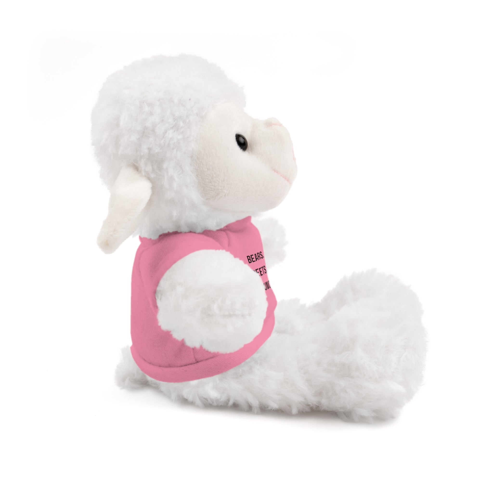 Bears. Beets. Bounce Rates. | Plush Stuffed Toy with Graphic Tee