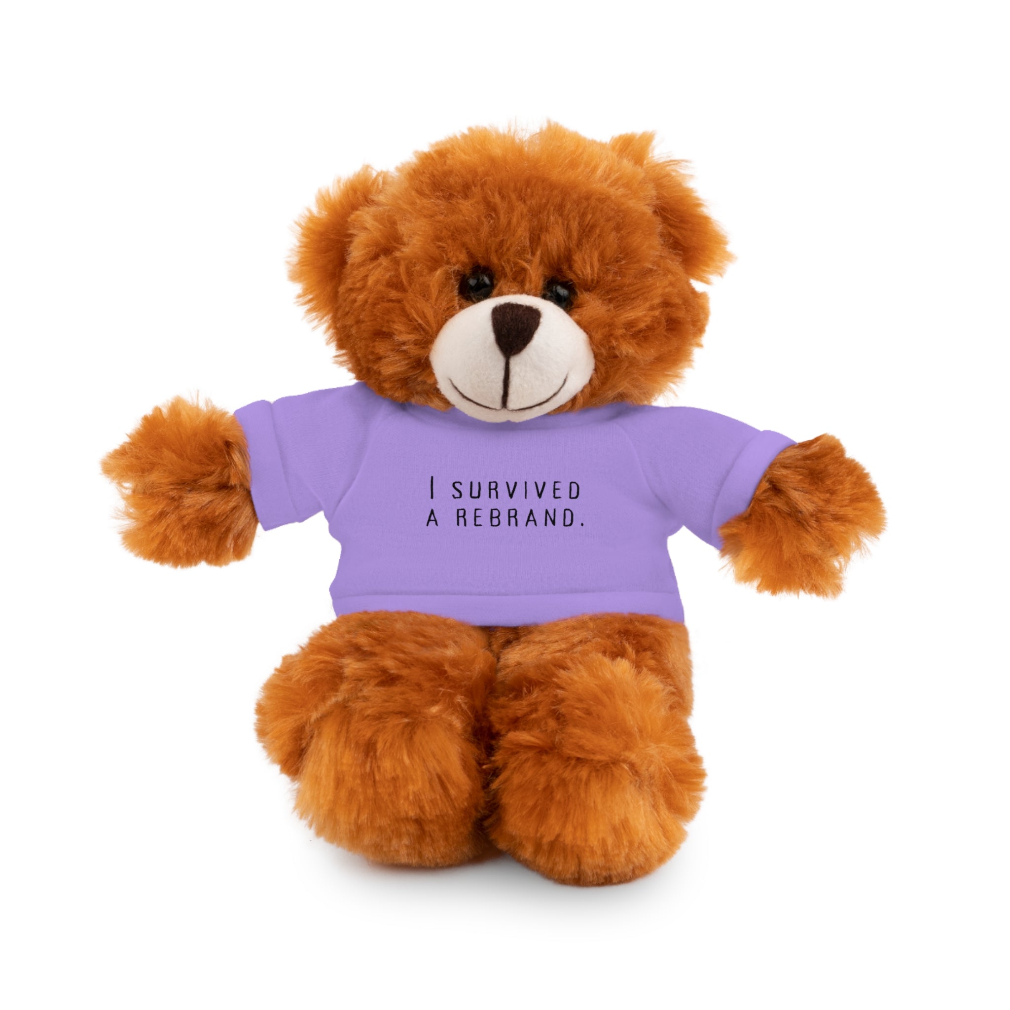 I Survived A Rebrand | Plush Stuffed Toy with Graphic Tee