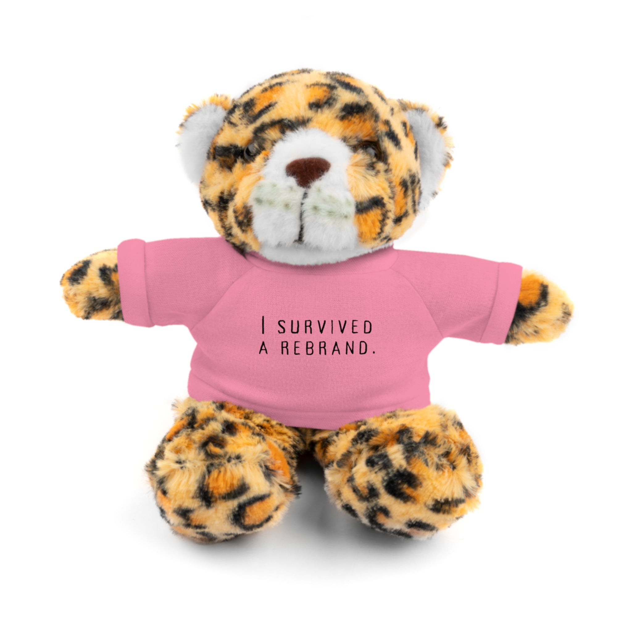 I Survived A Rebrand | Plush Stuffed Toy with Graphic Tee