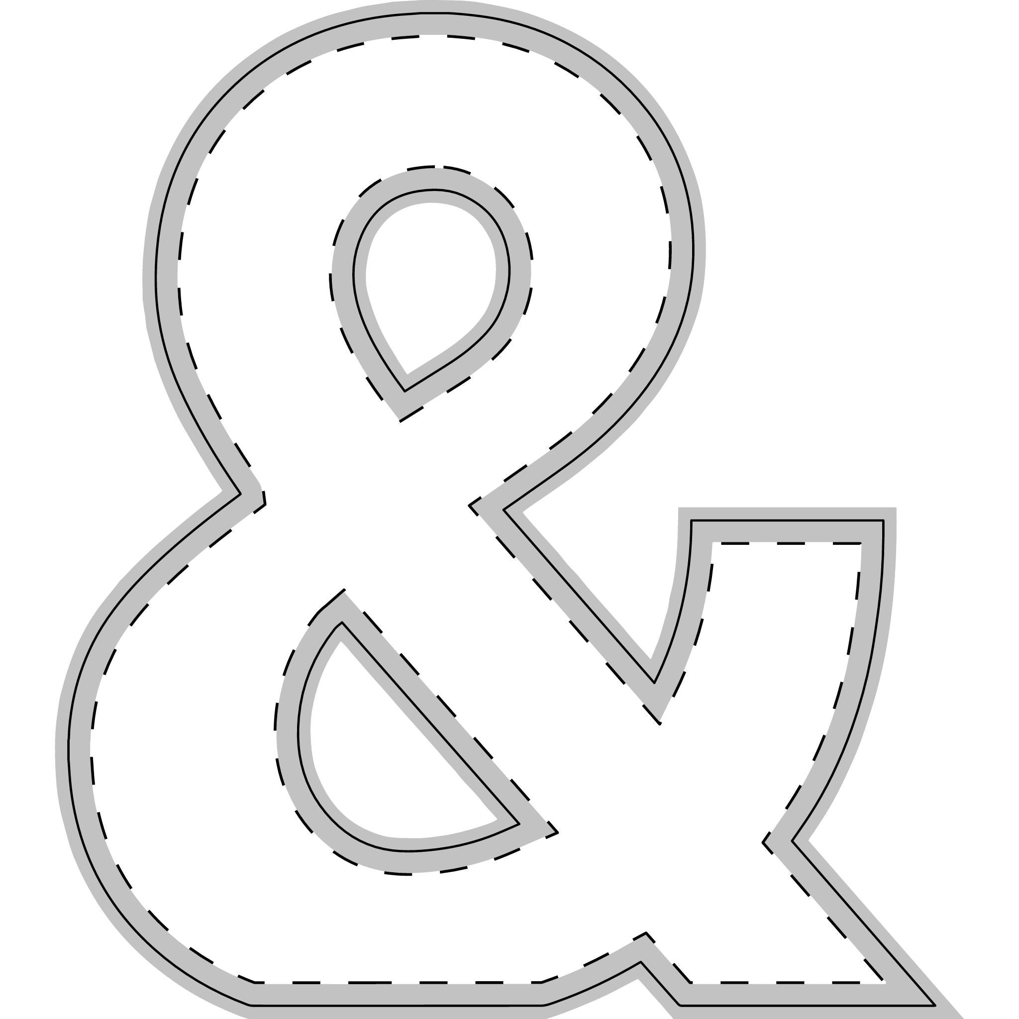 Wooden Free-Standing Ampersand & Star Decor – Chunky Rustic Shelf Accent