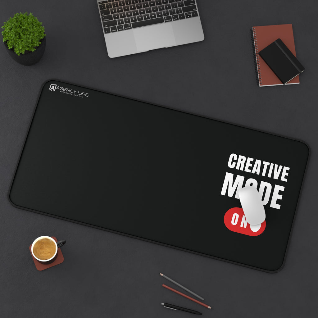 Creative Mode: On | Desk Mat
