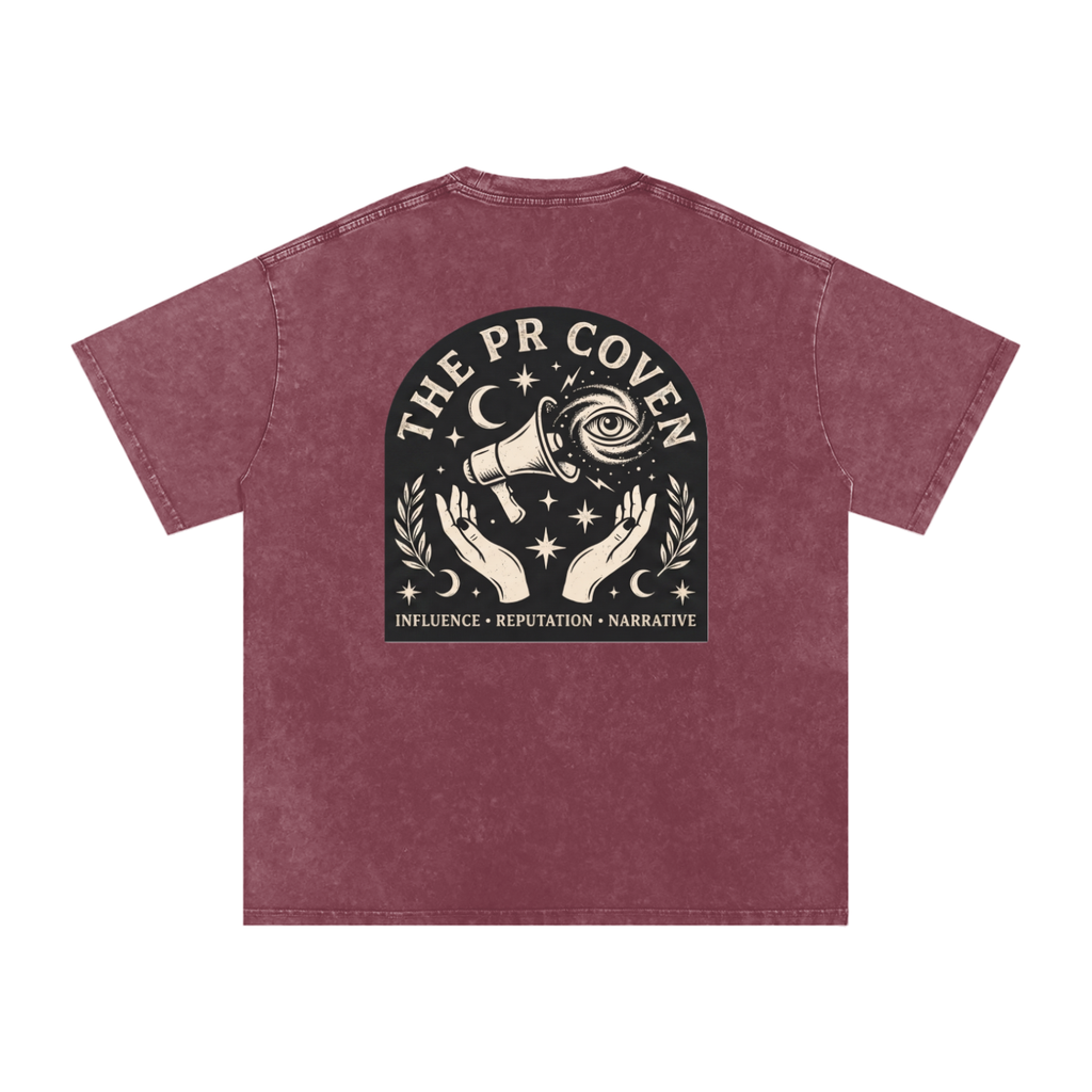 The PR Coven | Snow Washed Oversized Cotton T-Shirt