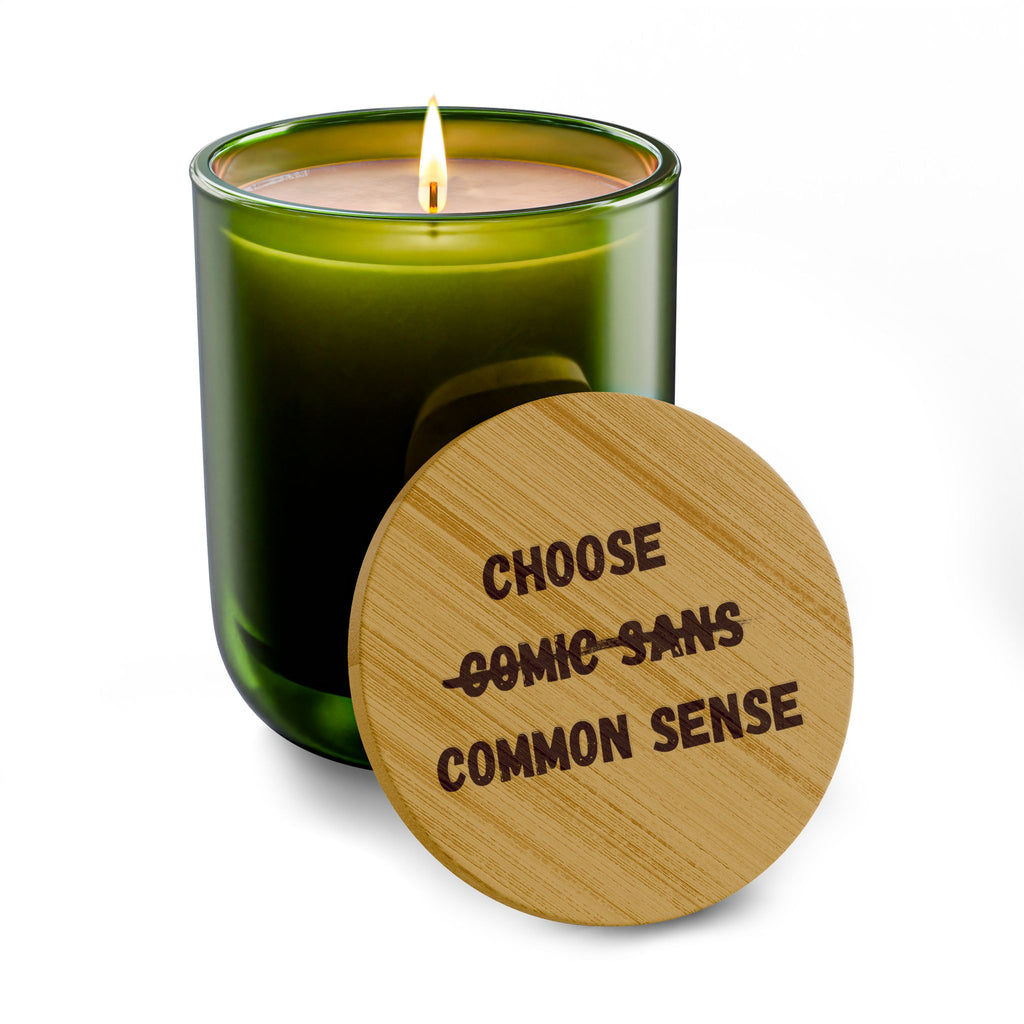 Choose Common Sense | Engraved 14oz Scented Soy Candle