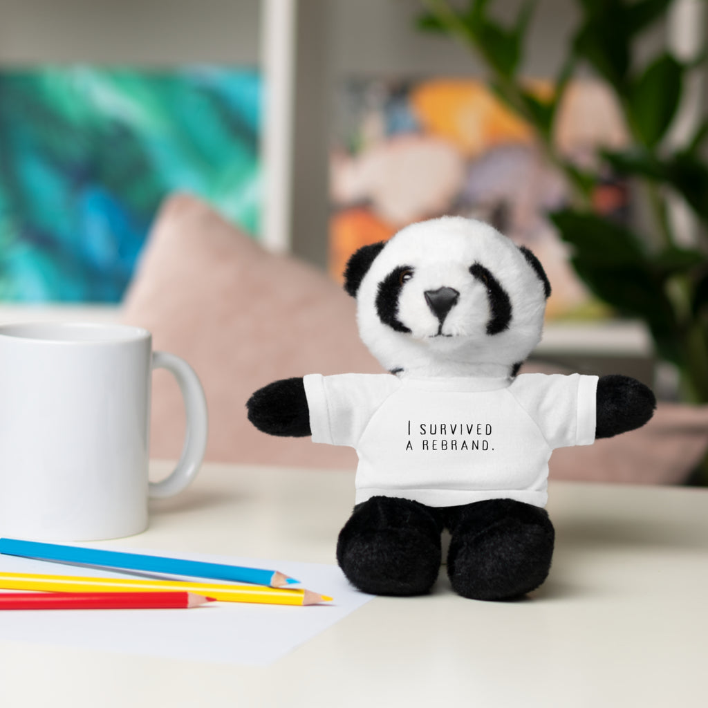 I Survived A Rebrand | Plush Stuffed Toy with Graphic Tee